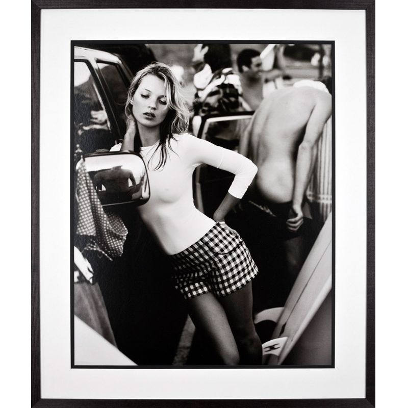 Kate Moss Framed Print, 79 x 83cm at John Lewis