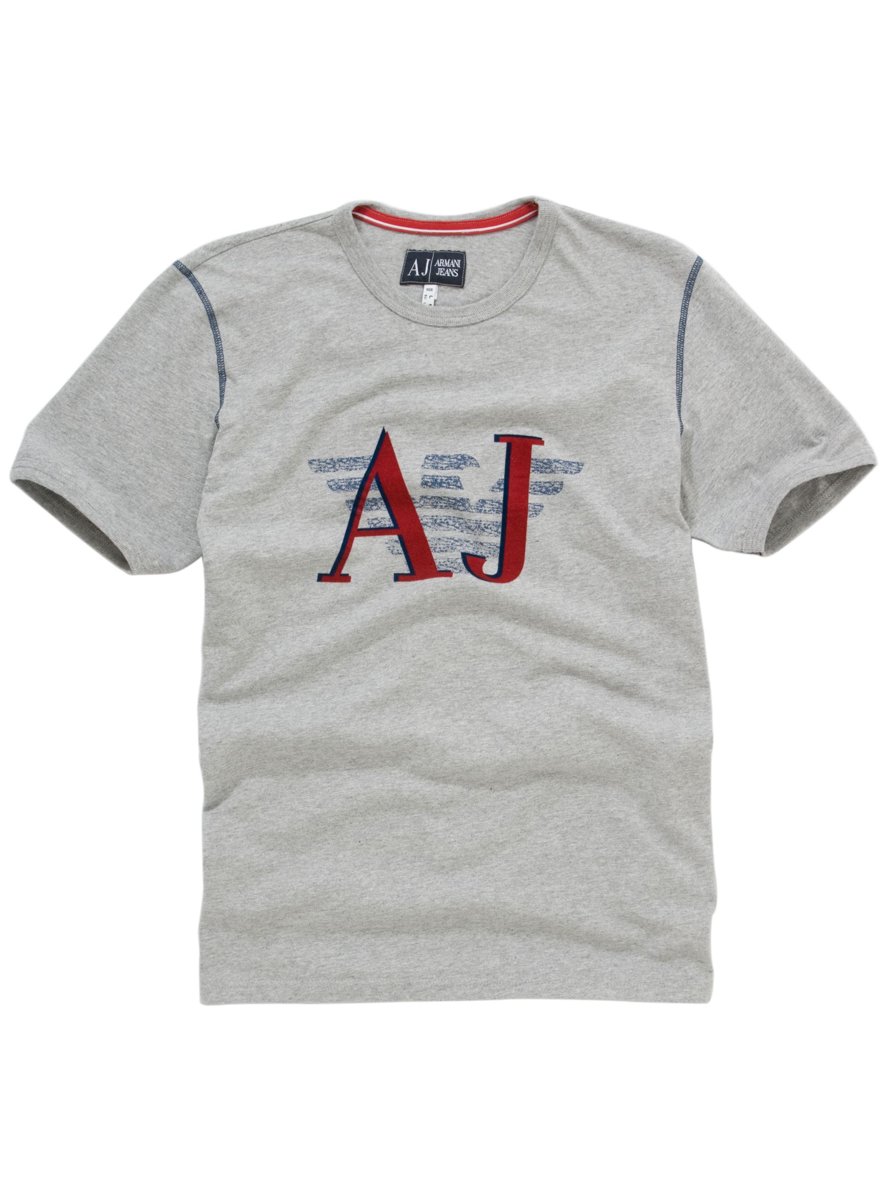 Armani Jeans Eagle Logo T-Shirt, Light grey