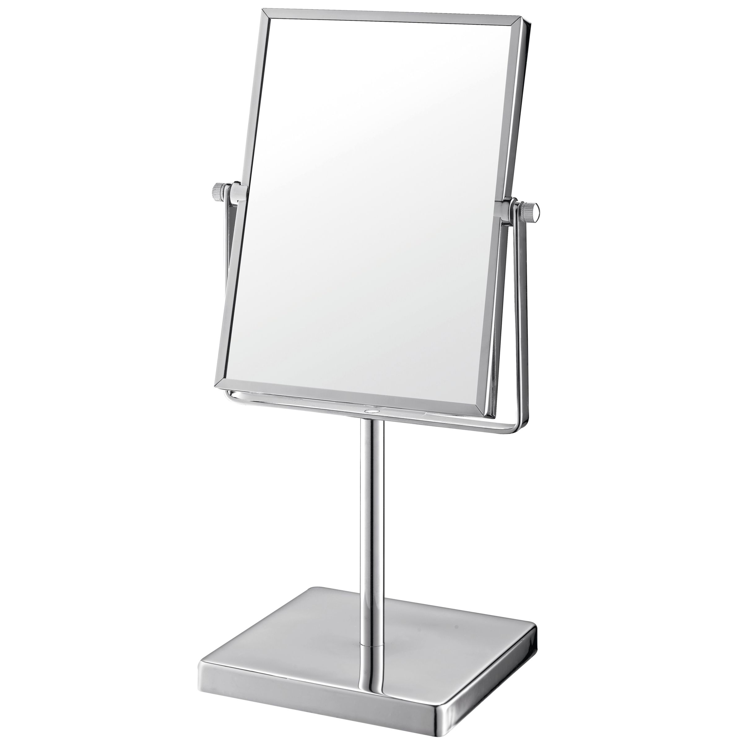 John Lewis Square Chrome Pedestal Mirror