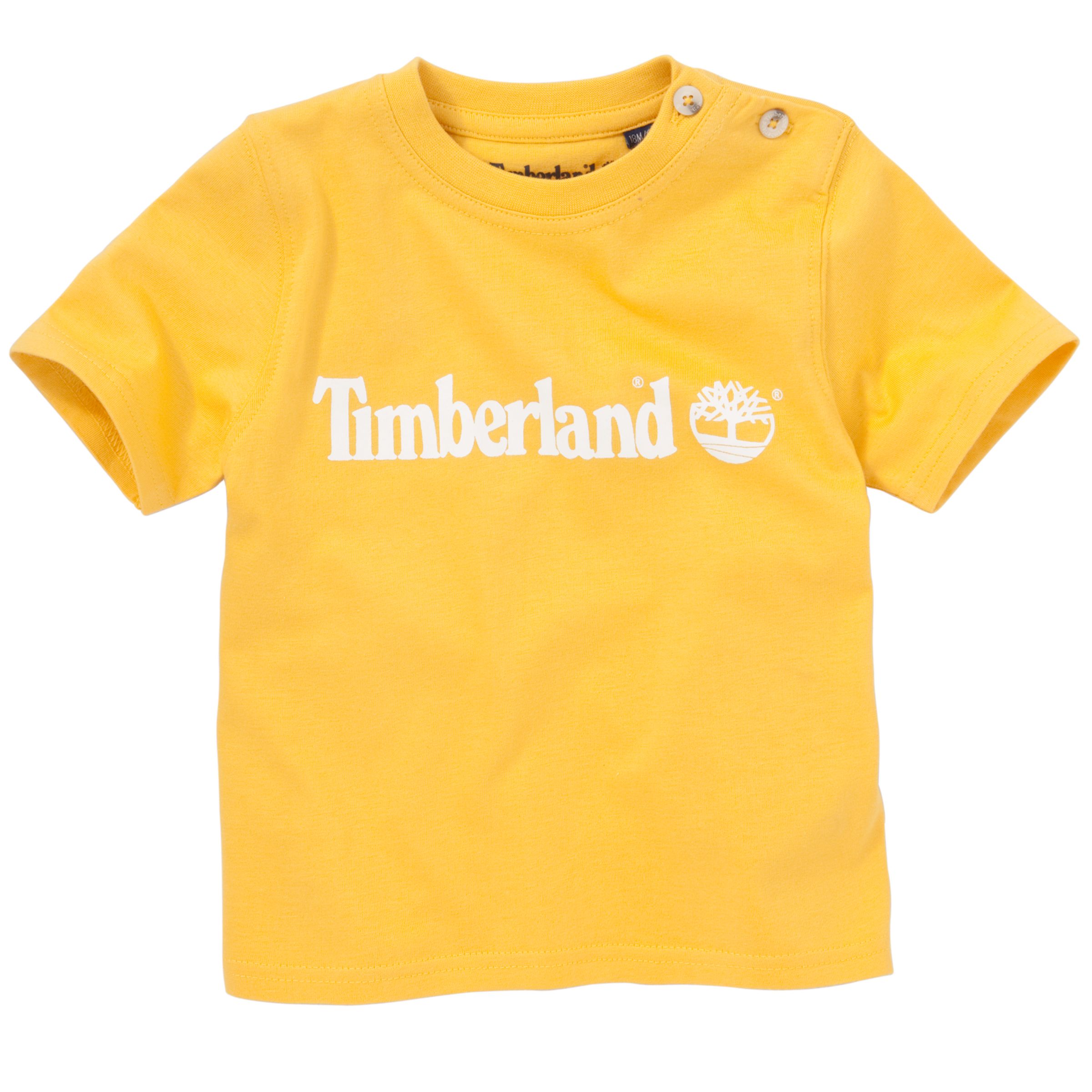 Timberland Logo Short Sleeve T-Shirt, Yellow