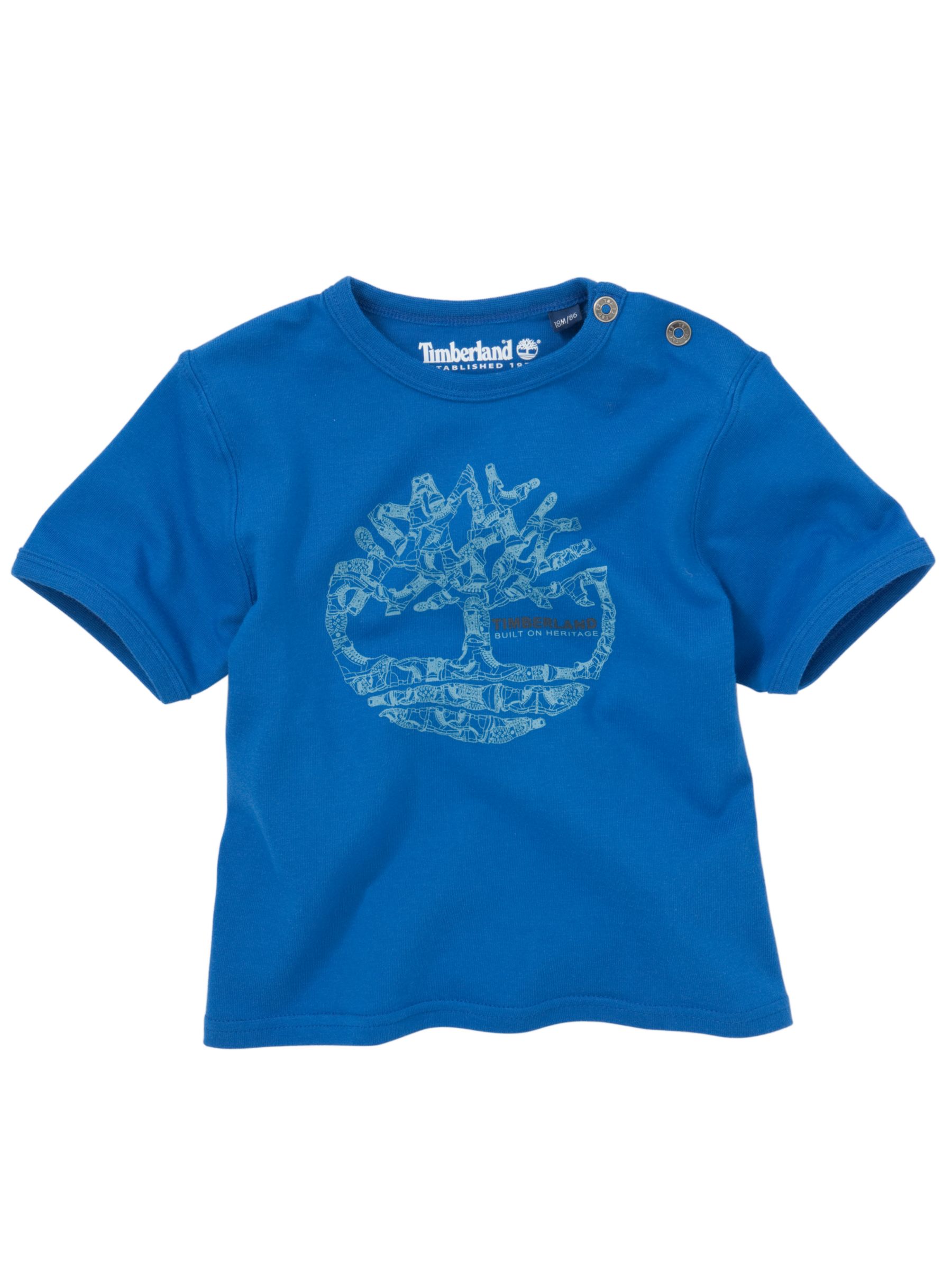 Timberland Logo Short Sleeve T-Shirt, Blue