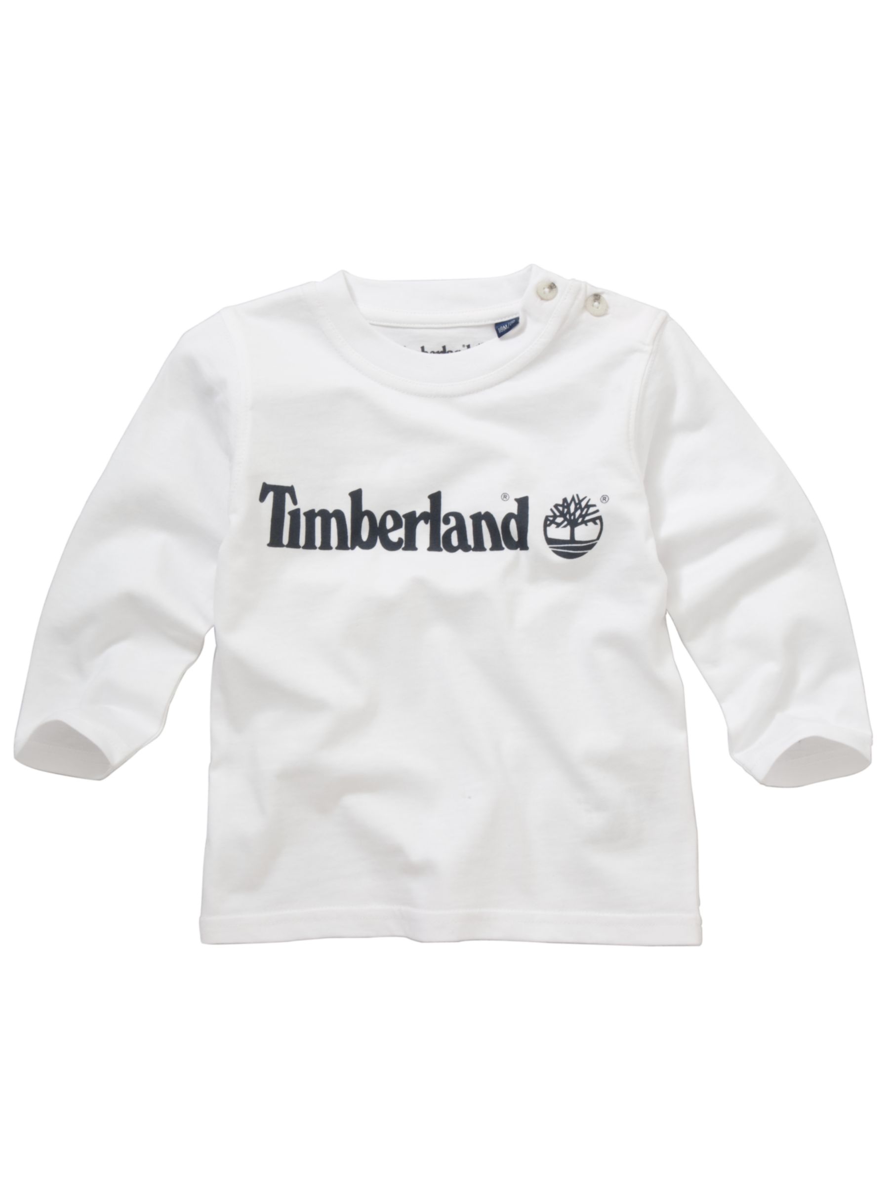 Timberland Long Sleeve Logo T-Shirt, White