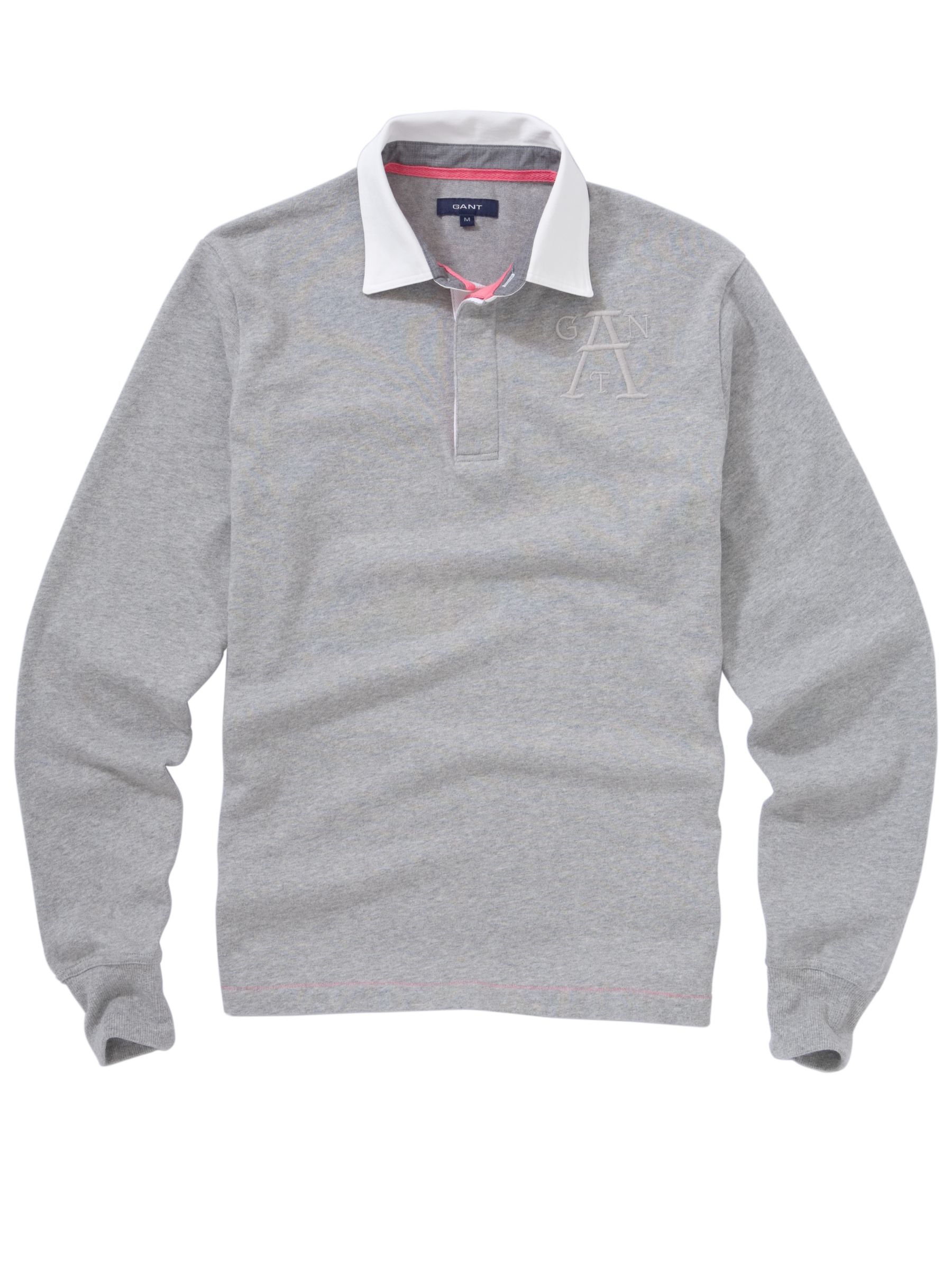 Heavy Rugby Shirt, Grey Melange