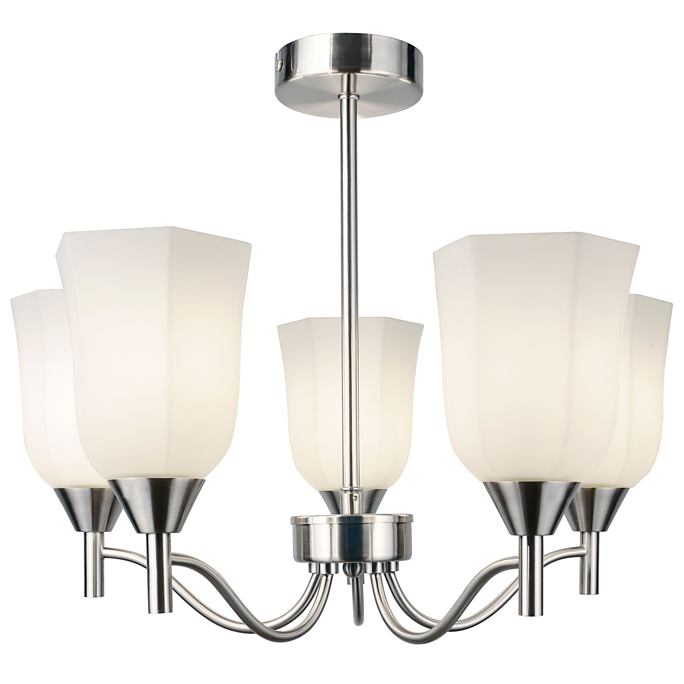 John Lewis Tilda Ceiling Light, 5 Arm, Satin