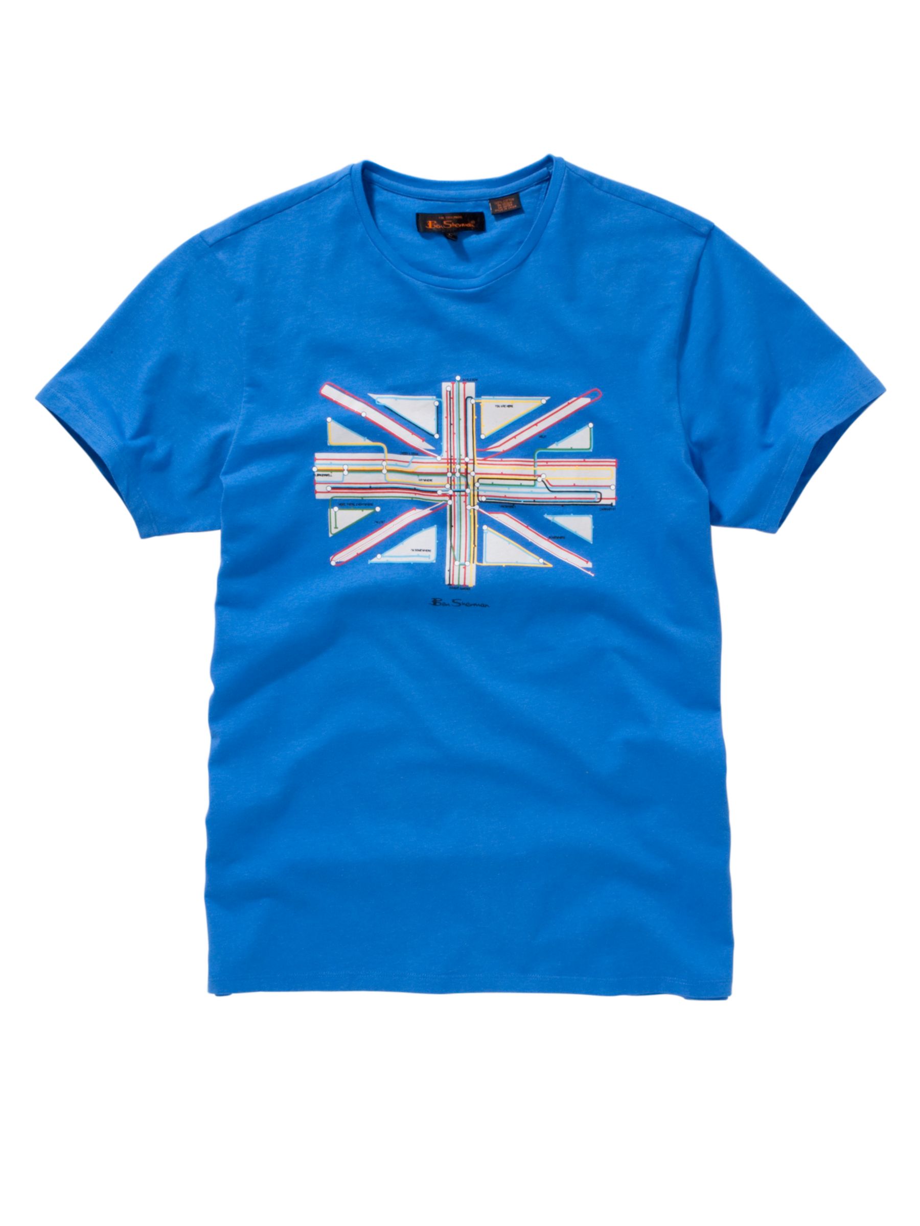 Union Jack Tube T-Shirt, Blue