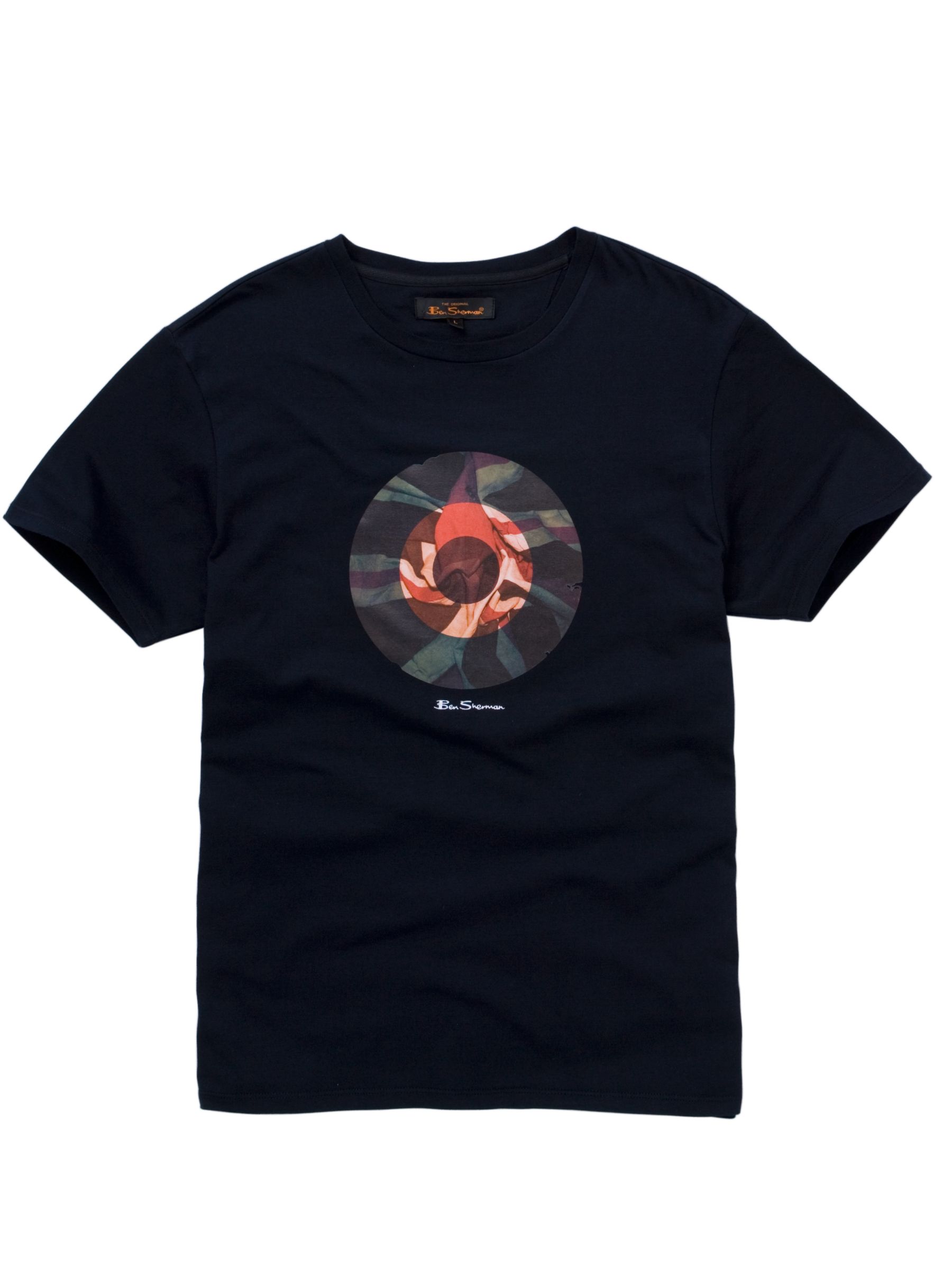 Ben Sherman Target Print T-Shirt, Navy