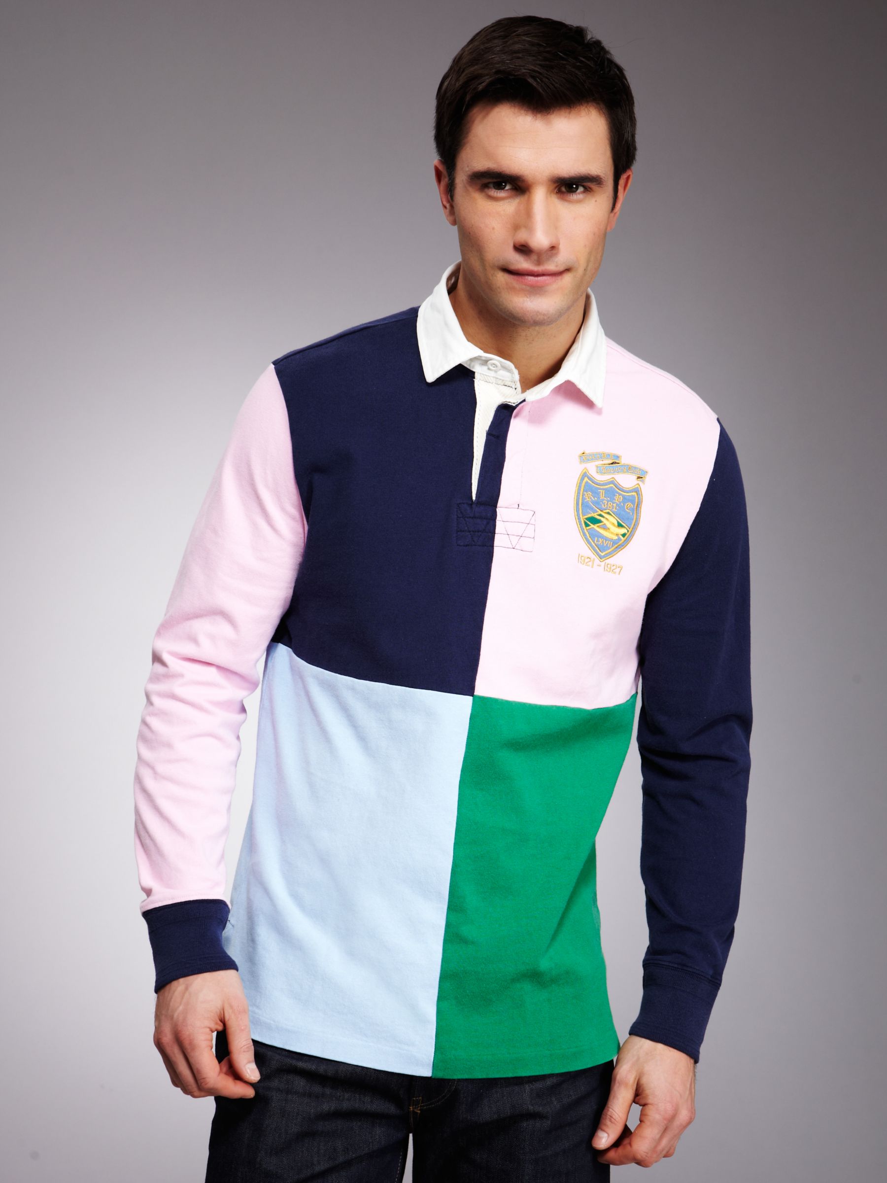 Polo Ralph Lauren Custom-Fit Panel Rugby Shirt,