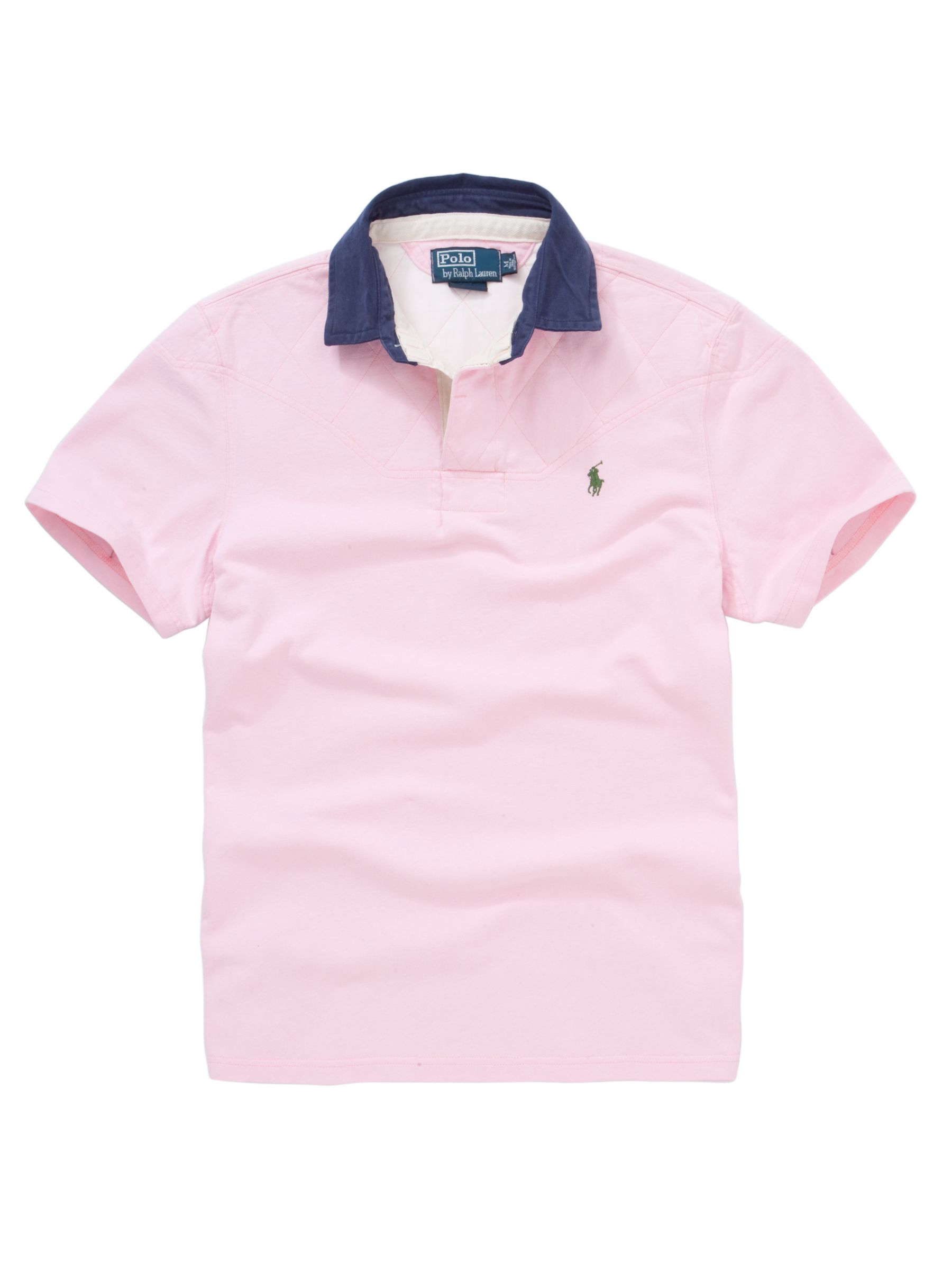 Polo Ralph Lauren Quilted Rugby Shirt, Carmel Pink