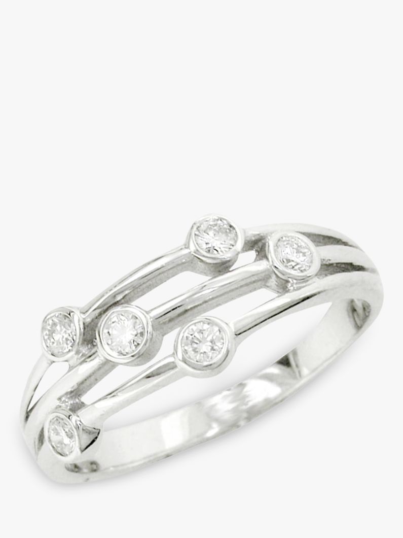 18ct White Gold Diamond Ring at John Lewis