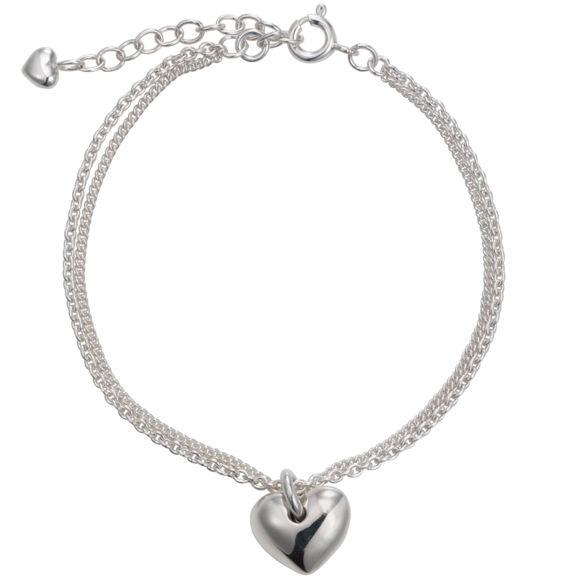 Classic Sterling Silver Heart Chain