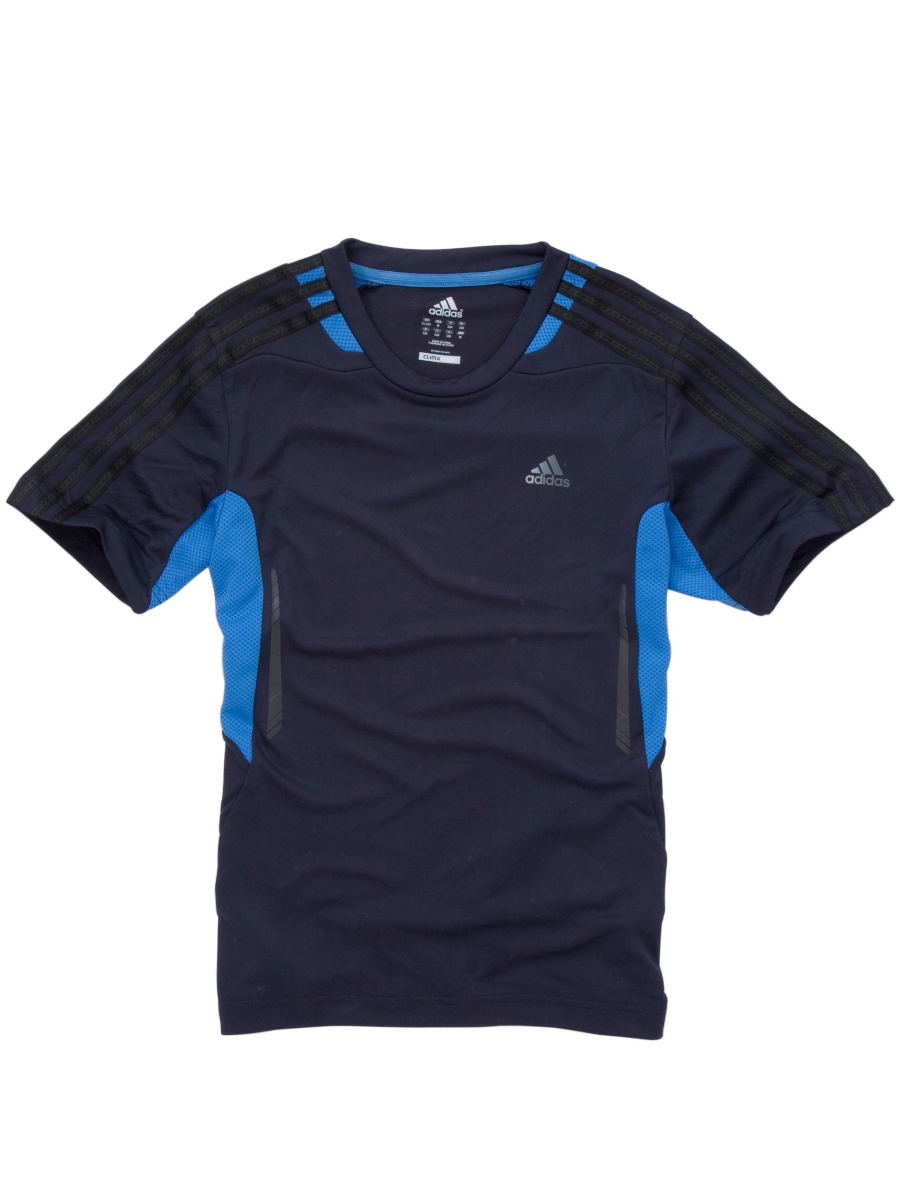 Adidas Reflective Logo Short Sleeve T-Shirt, Blue
