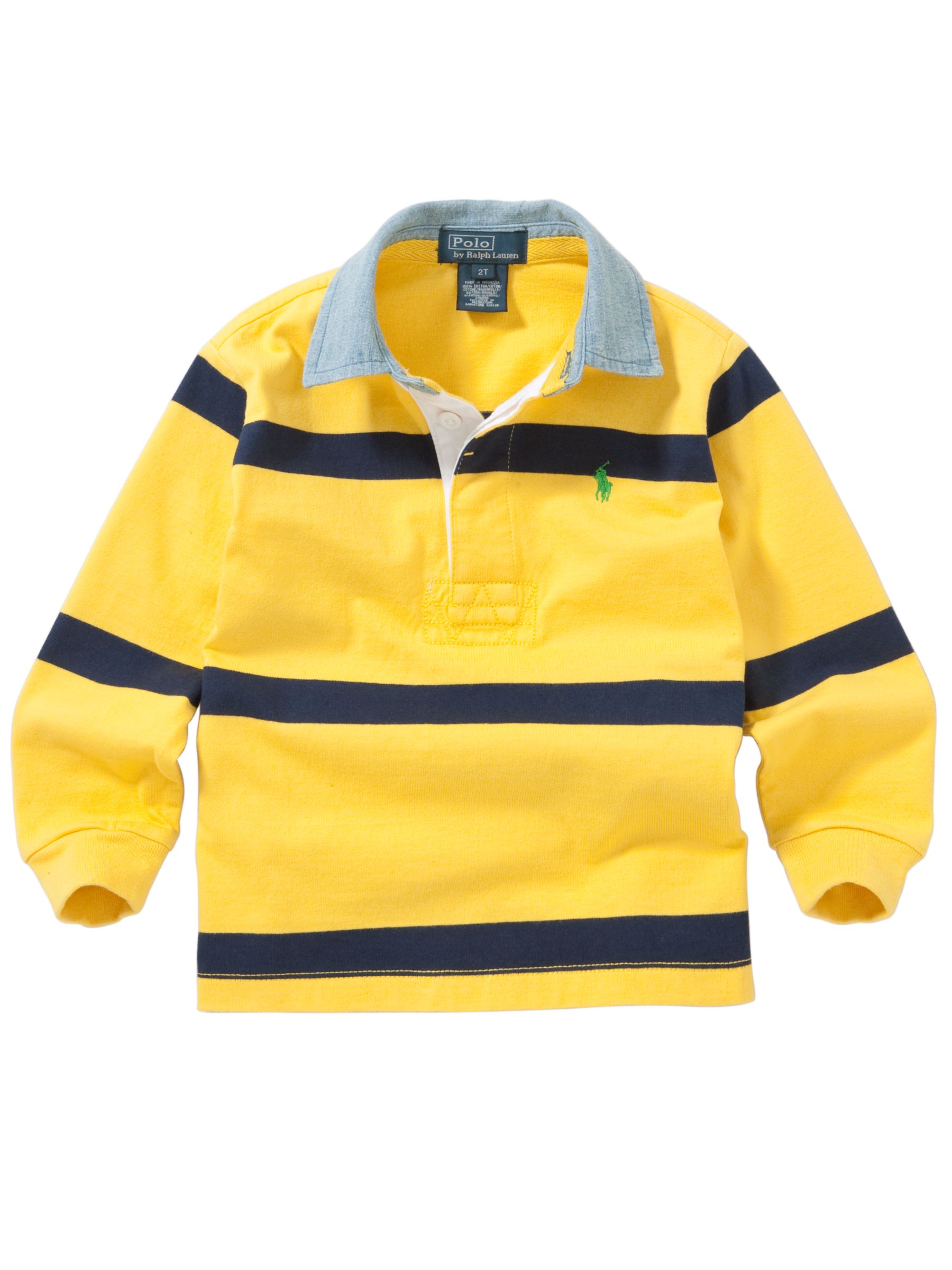 Polo Ralph Lauren Long Sleeve Rugby Shirt, Yellow