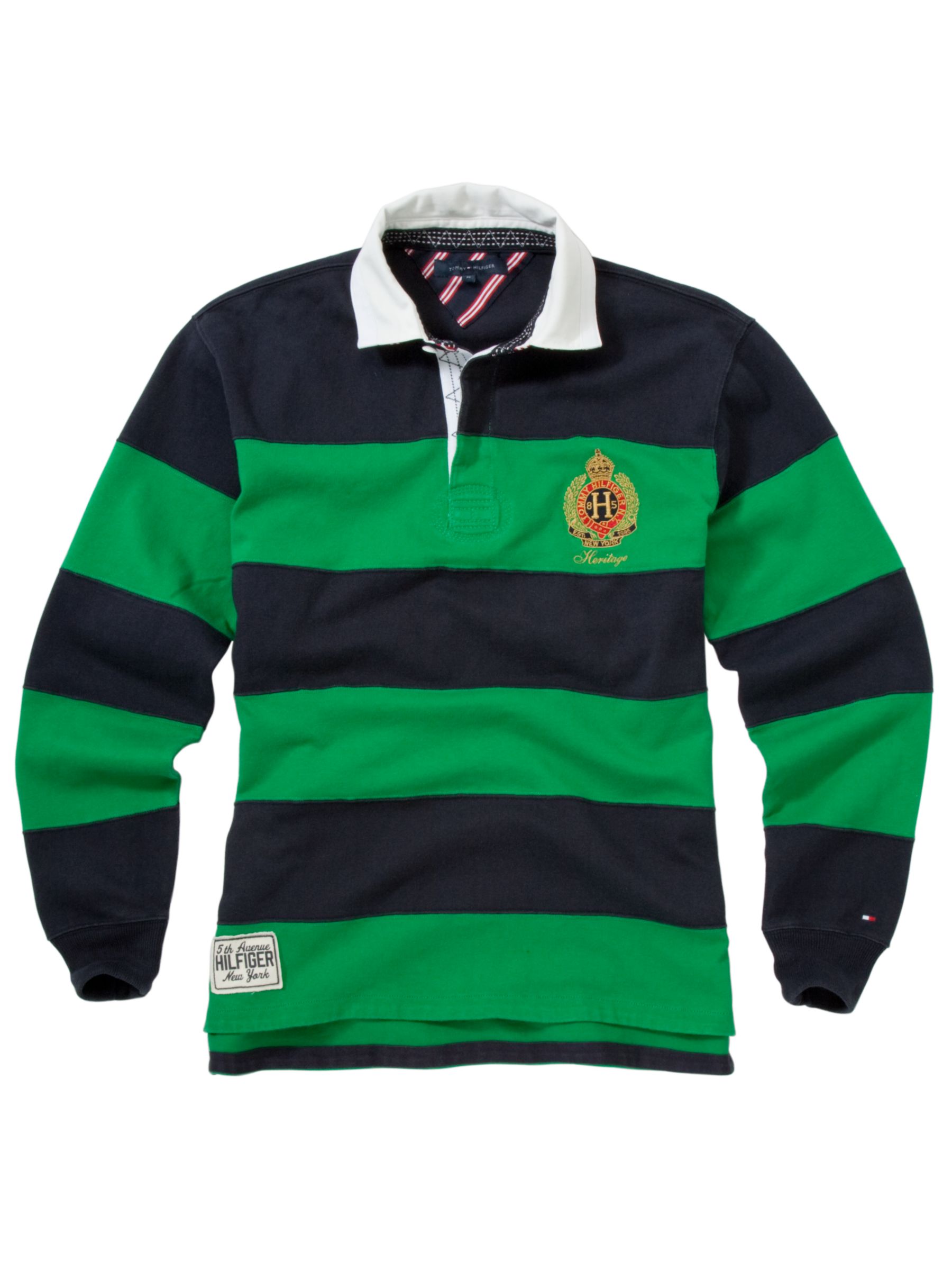 Tommy Hilfiger Piero Rugby Shirt, Green/Black