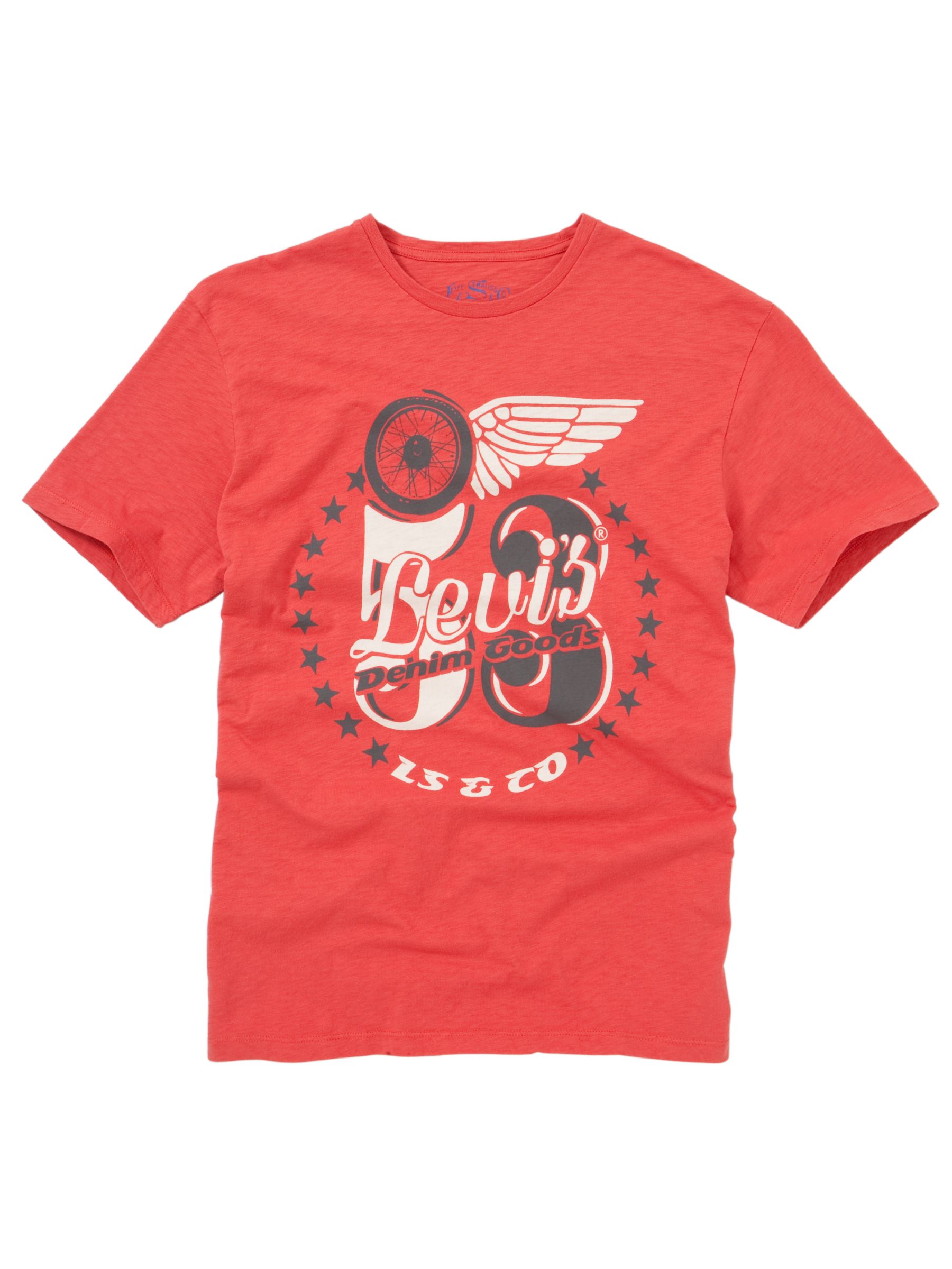 53 Logo Short Sleeve T-Shirt, Red