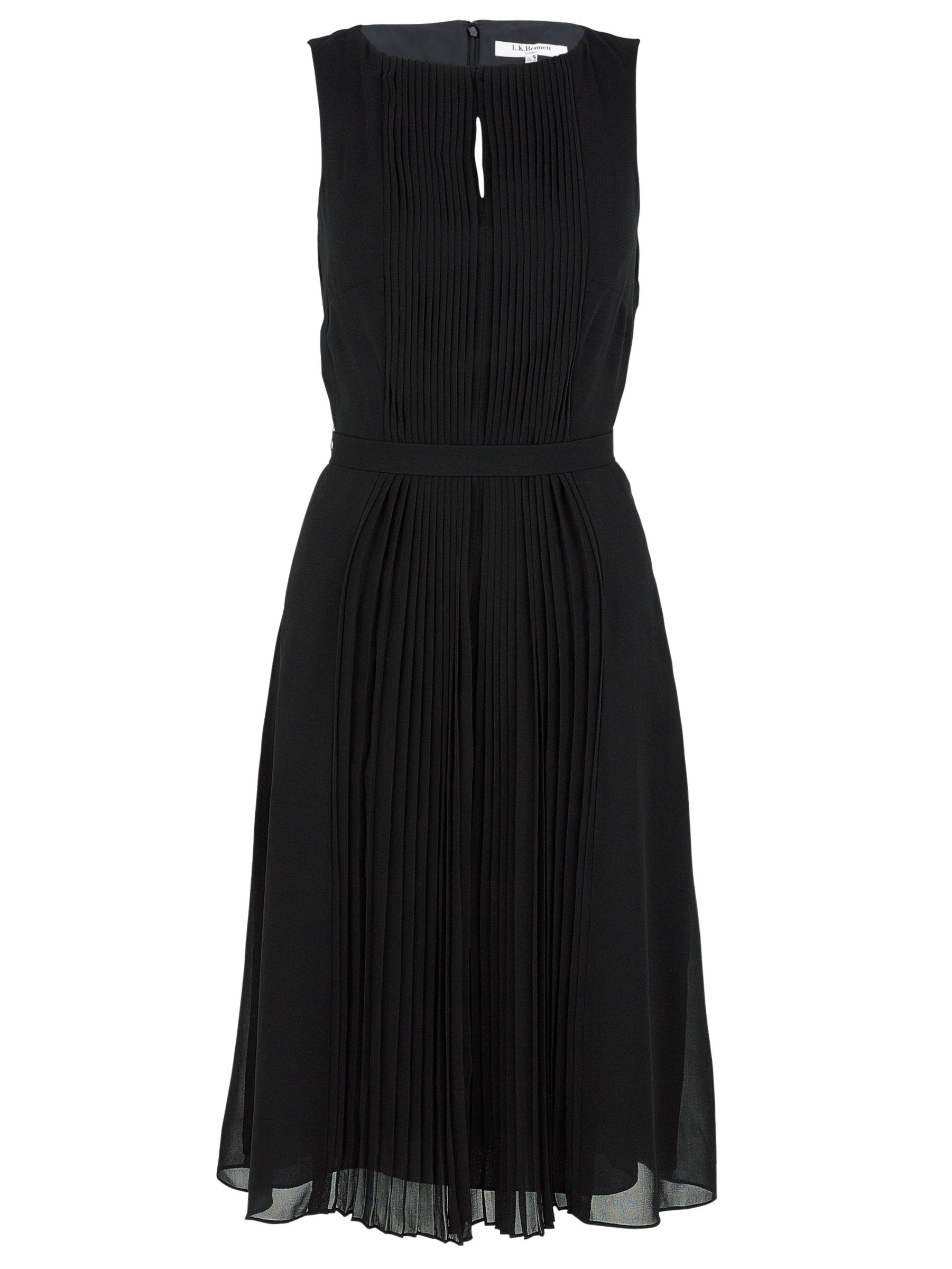 L.K. Bennett Como Dress, Black at John Lewis