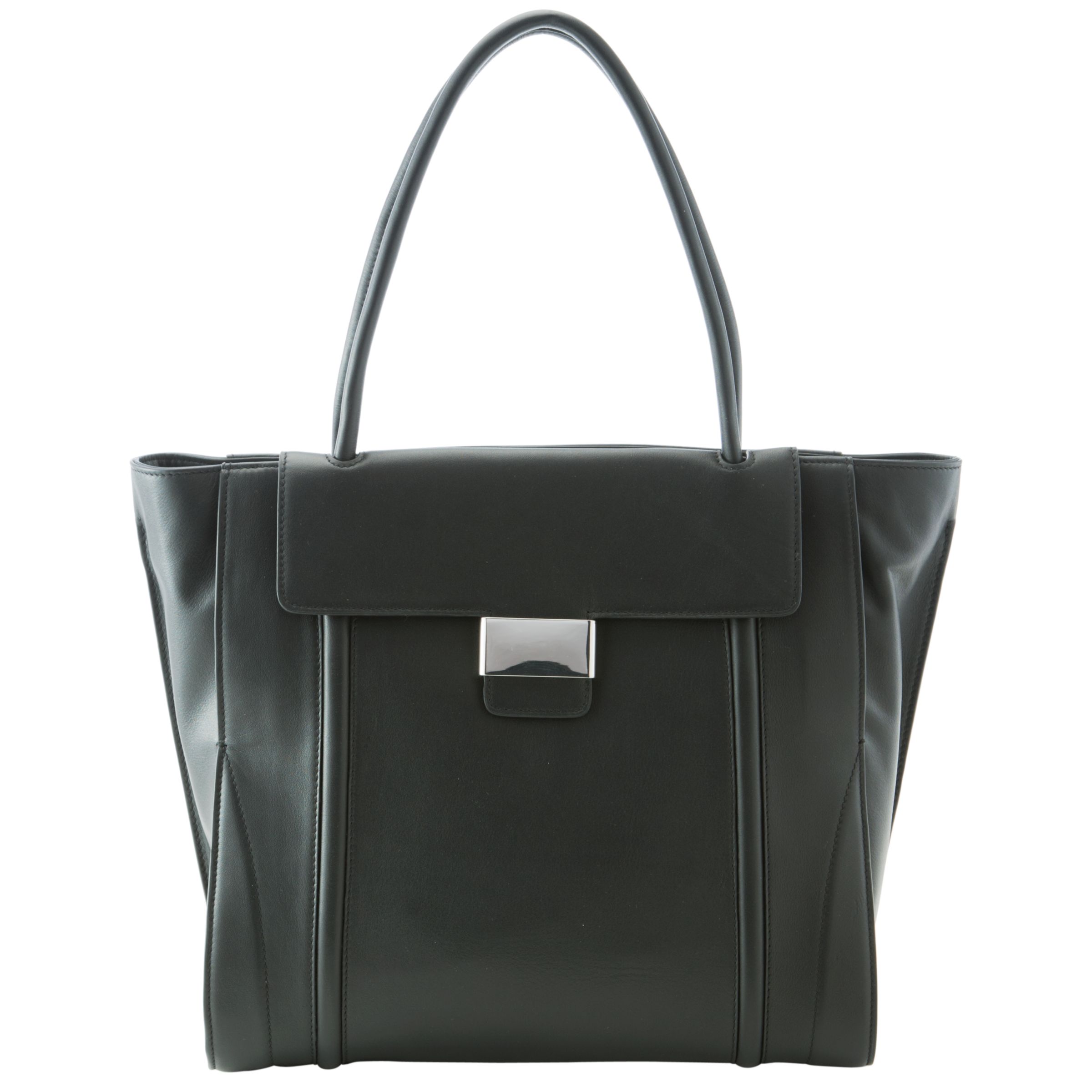 L.K. Bennett Chiara Large Tote Handbag, Black at JohnLewis
