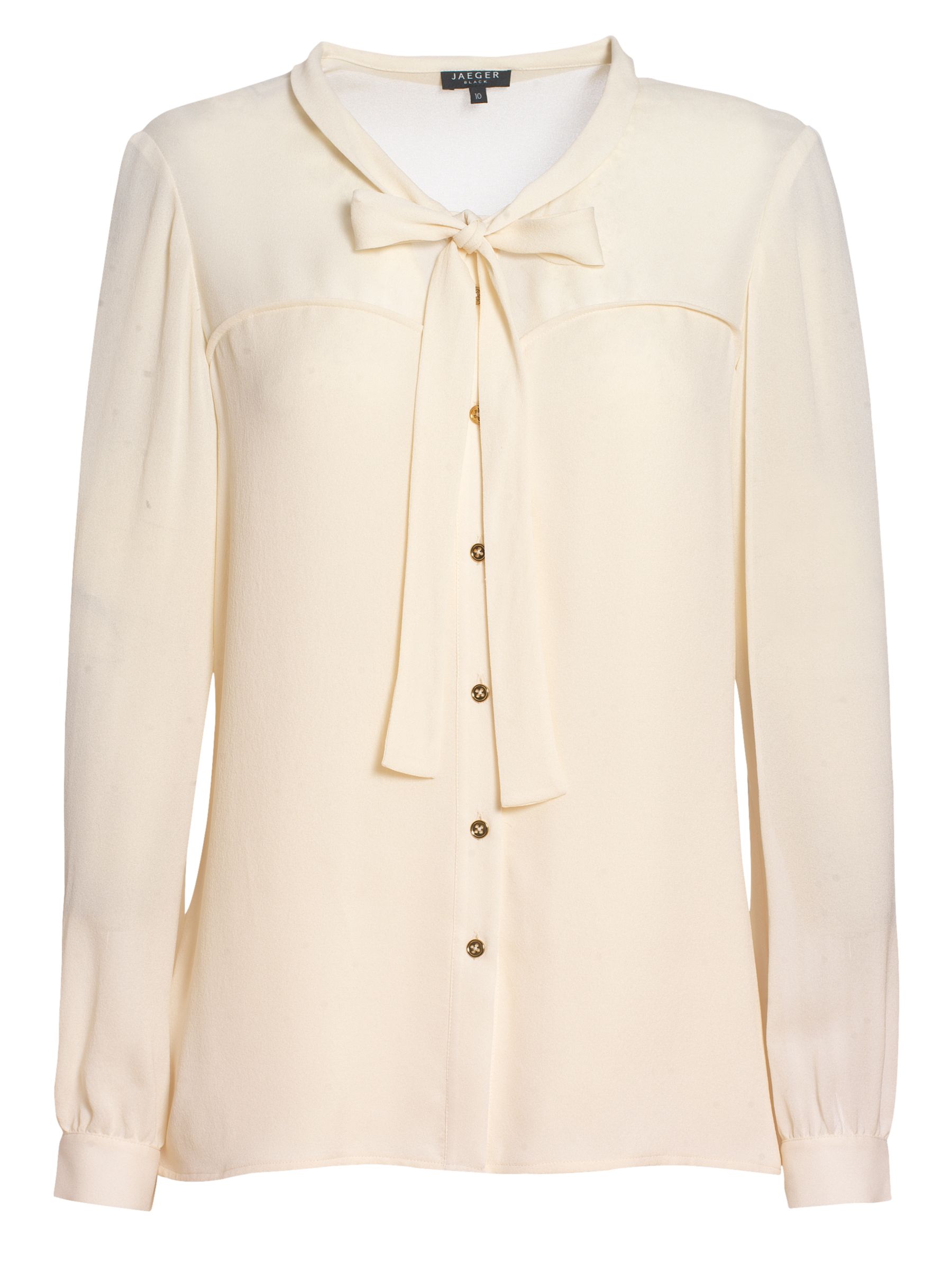 Monica Tie Neck Blouse, Ivory