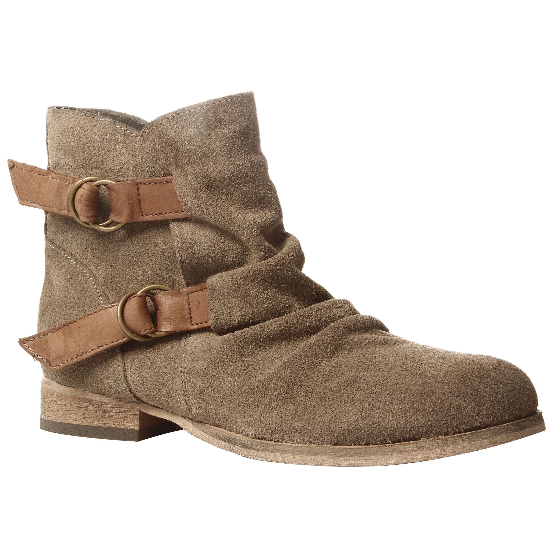 KG by Kurt Geiger Sandbanks Suede Ankle Boots, Neutrals at John Lewis