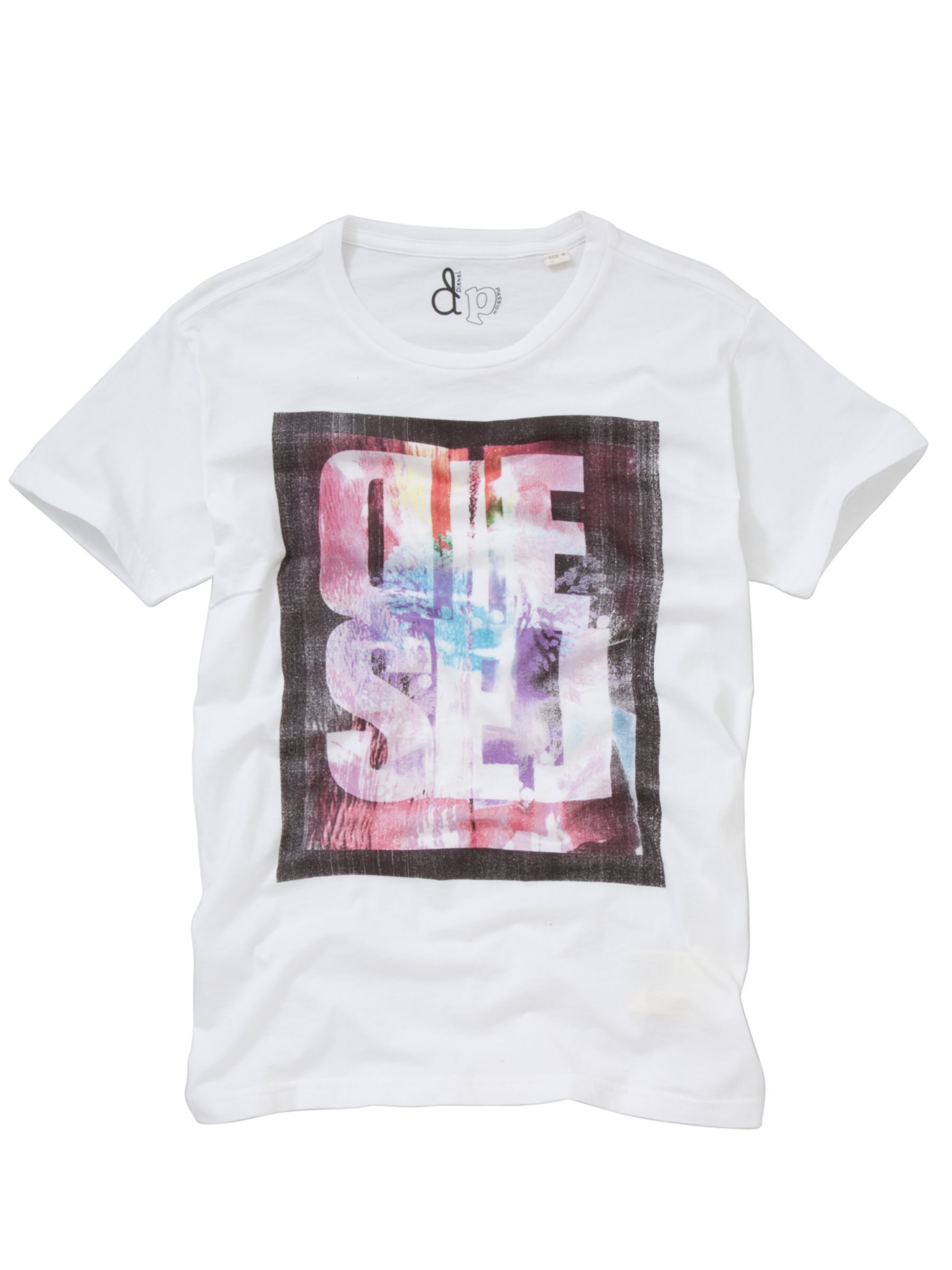 Diesel T-Photo Print T-Shirt, White