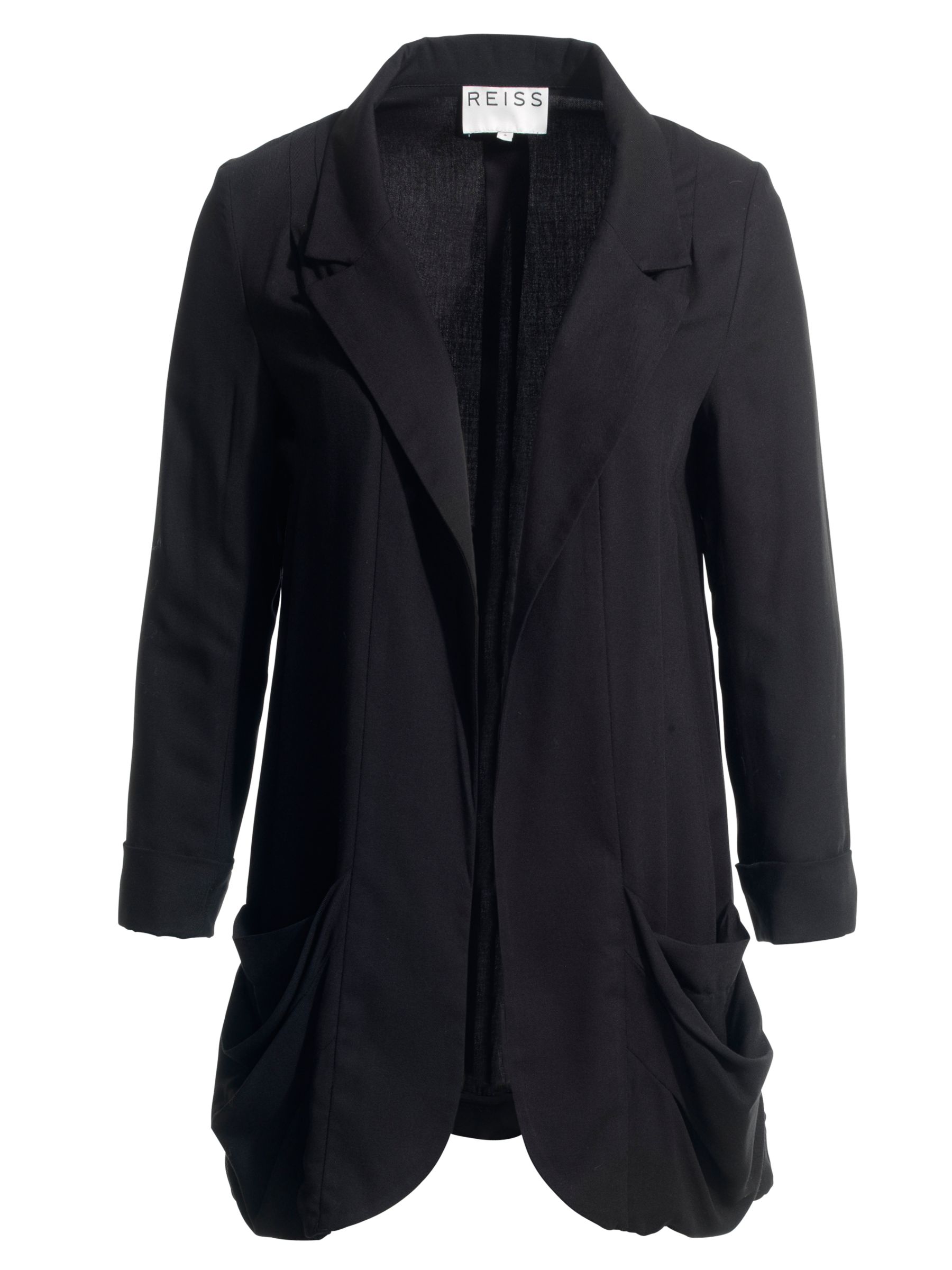 Reiss Zuri Relaxed Jacket, Black at John Lewis