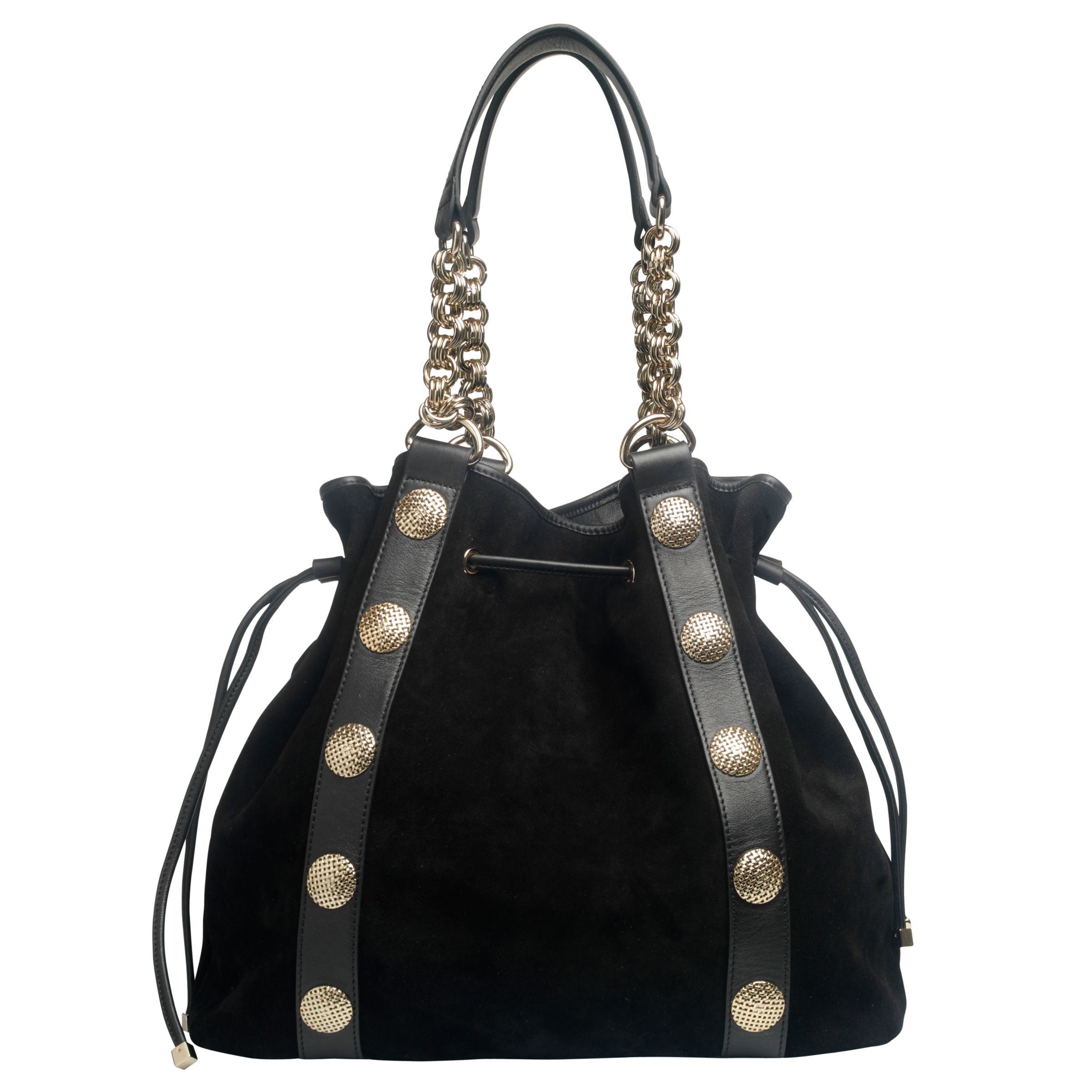 Reiss Piction Studded Shoulder Bag, Black at John Lewis