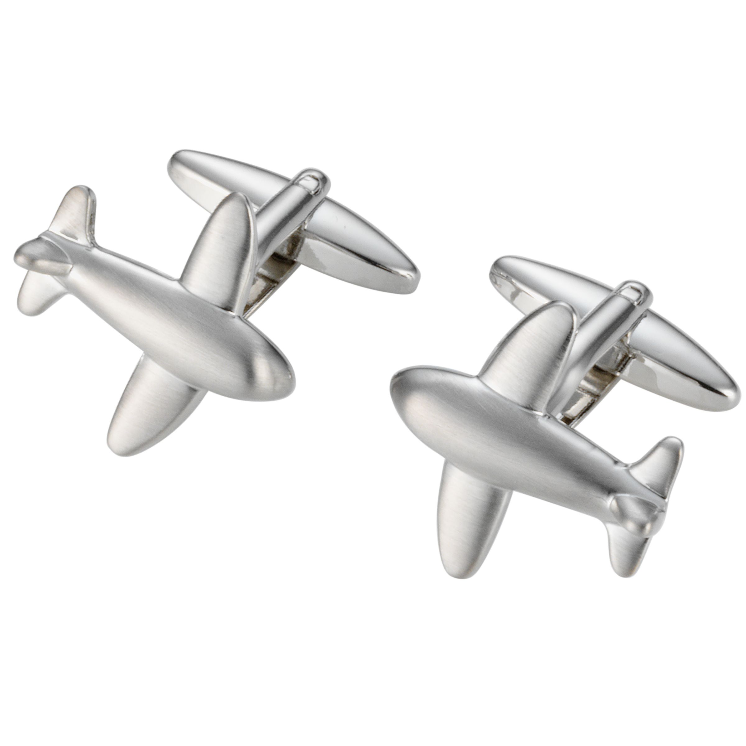 Chrome Plane Cufflinks, Metallics