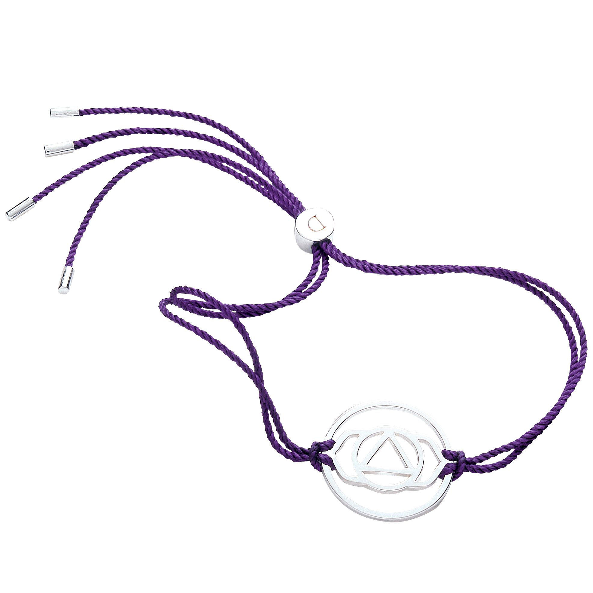 Daisy Sterling Silver Purple Brow Chakra Bracelet