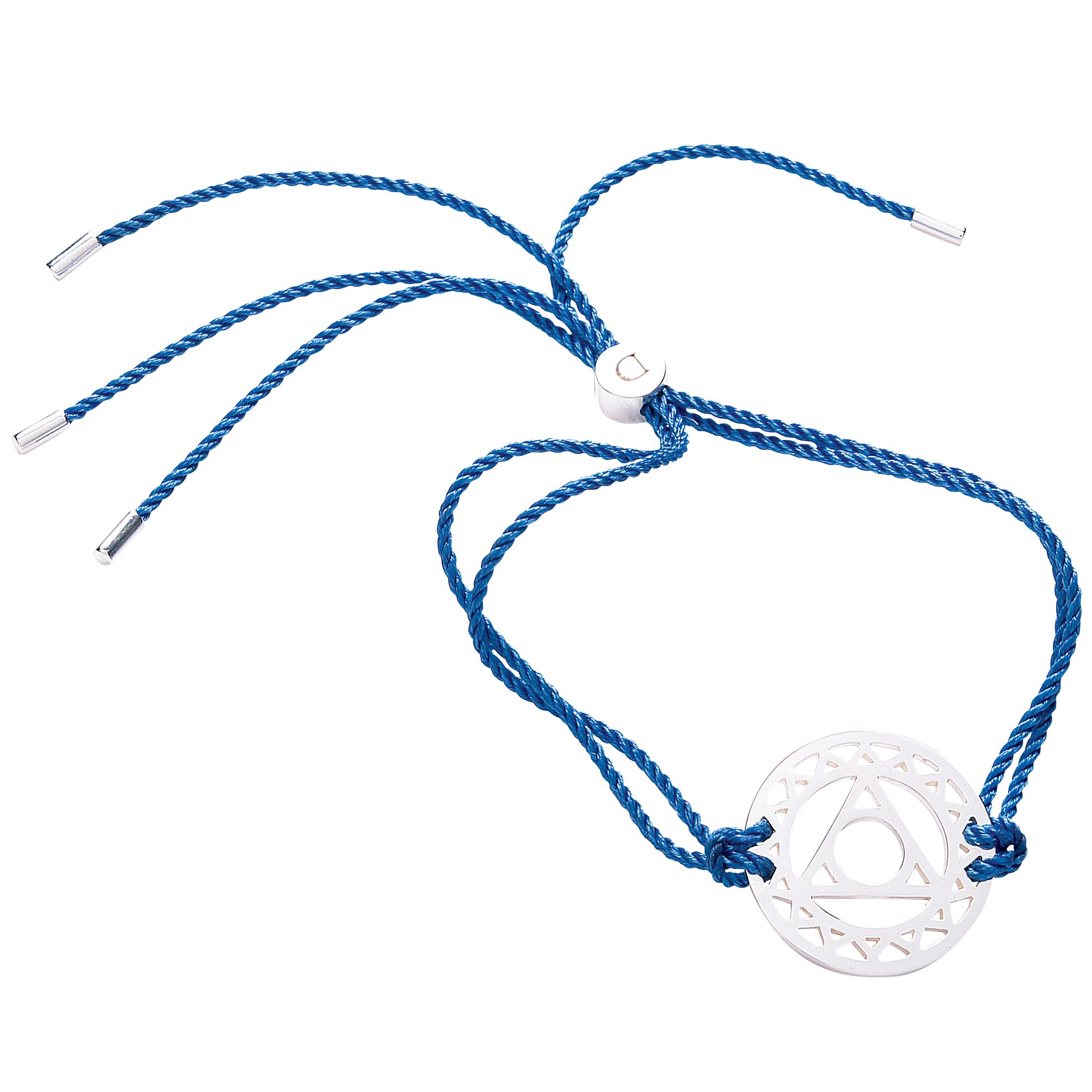 Daisy Sterling Silver Blue Throat Chakra Bracelet