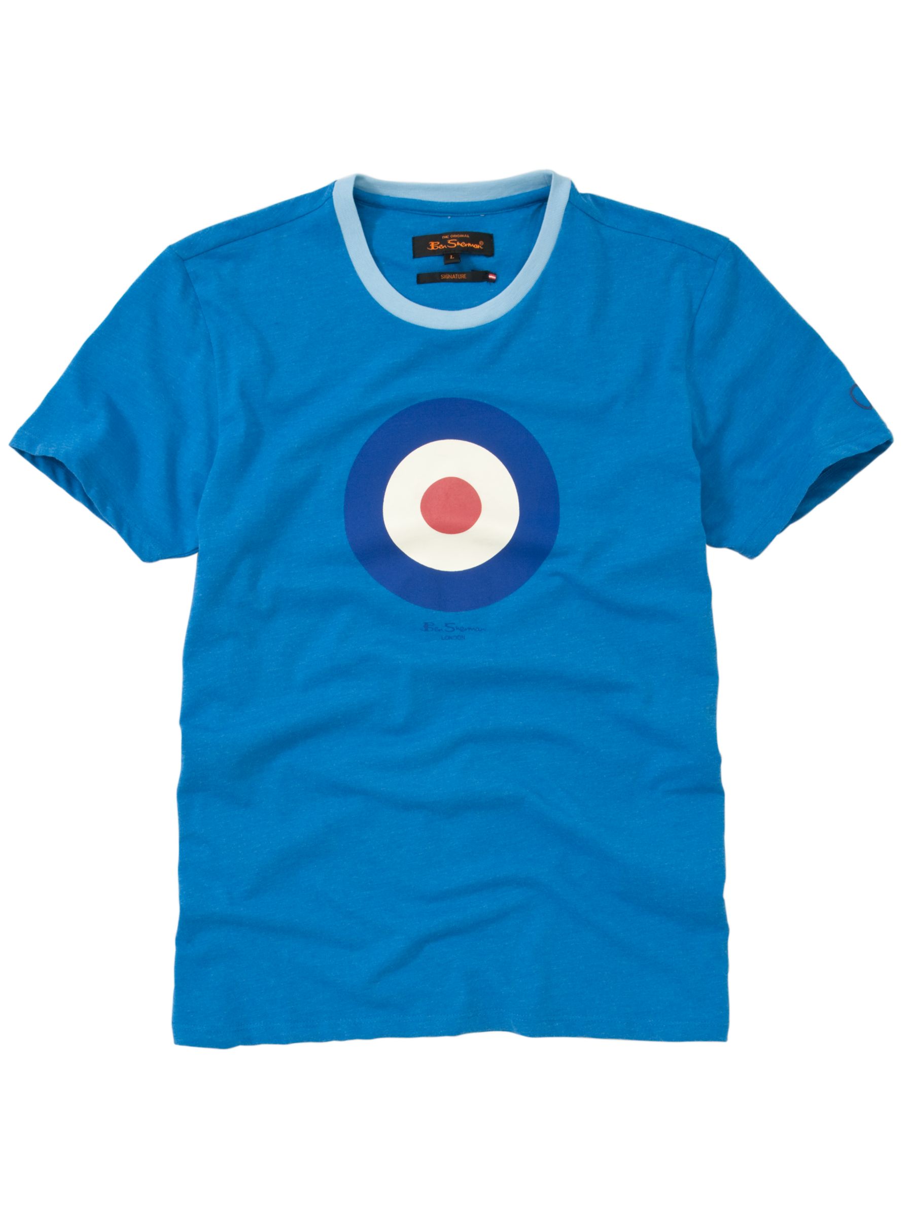 Ben Sherman Throne Target Print T-Shirt, Blue