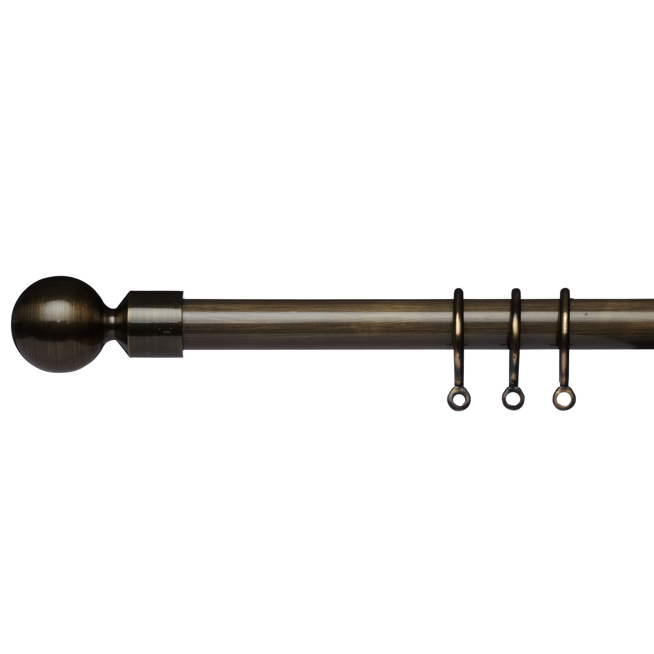 Aged Brass Curtain Pole Kits, Dia.19mm