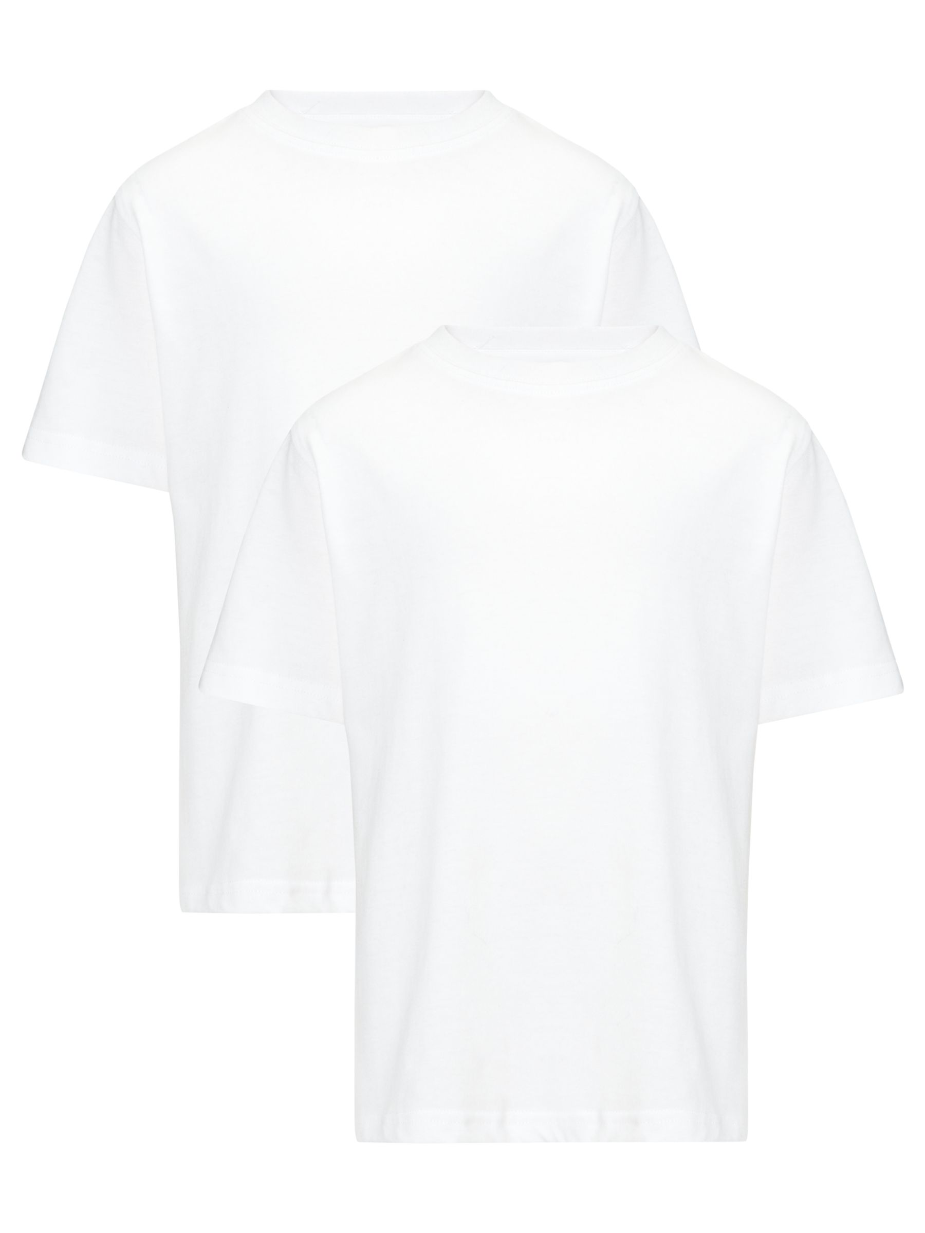 Cotton T-Shirt, Pack Of 2, White