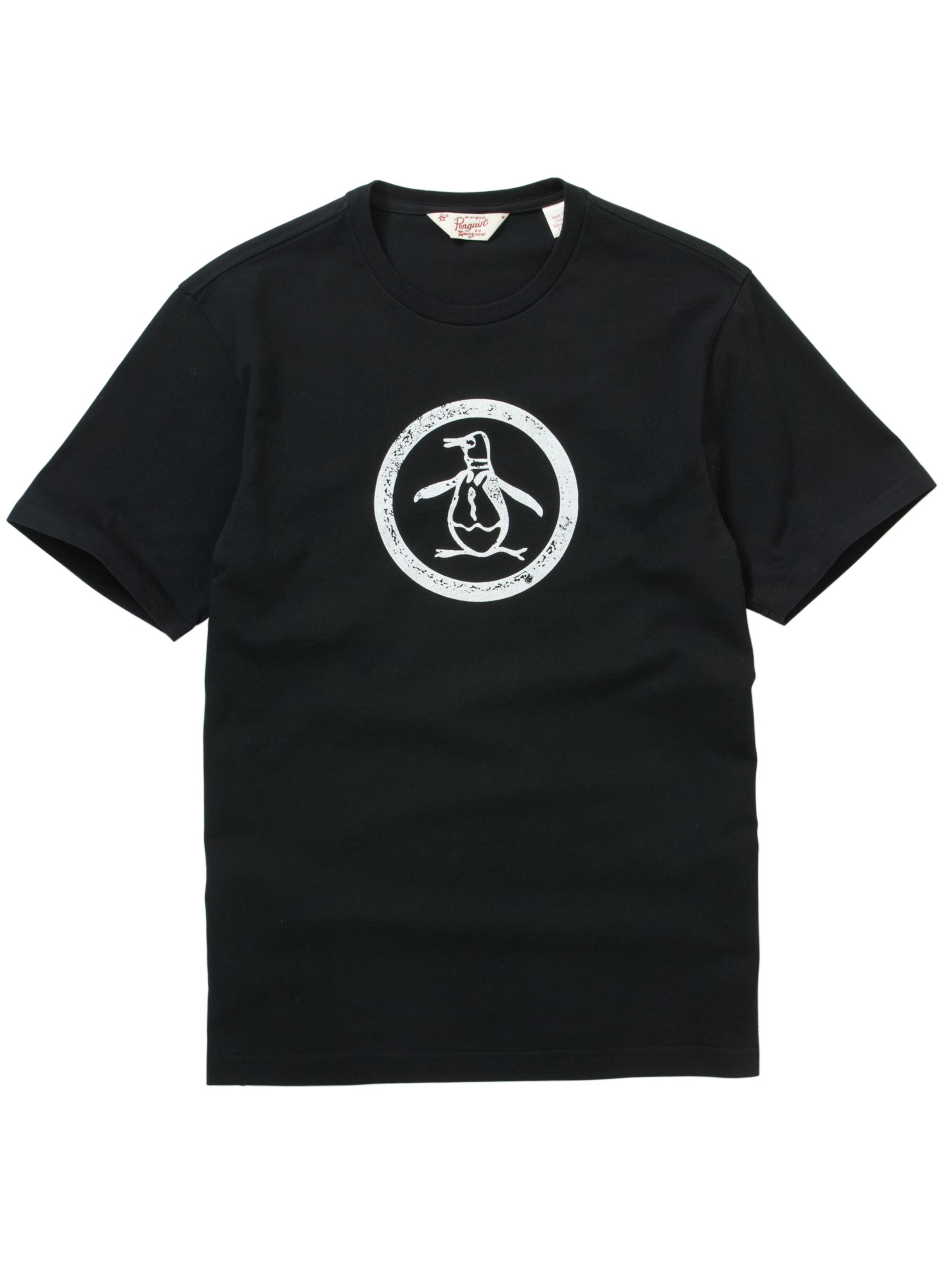 Original Penguin Circle Logo T-Shirt, Black
