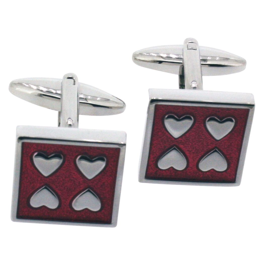 Valentine's Day Gift Ideas - Men Valentine's Day Heart Cufflinks