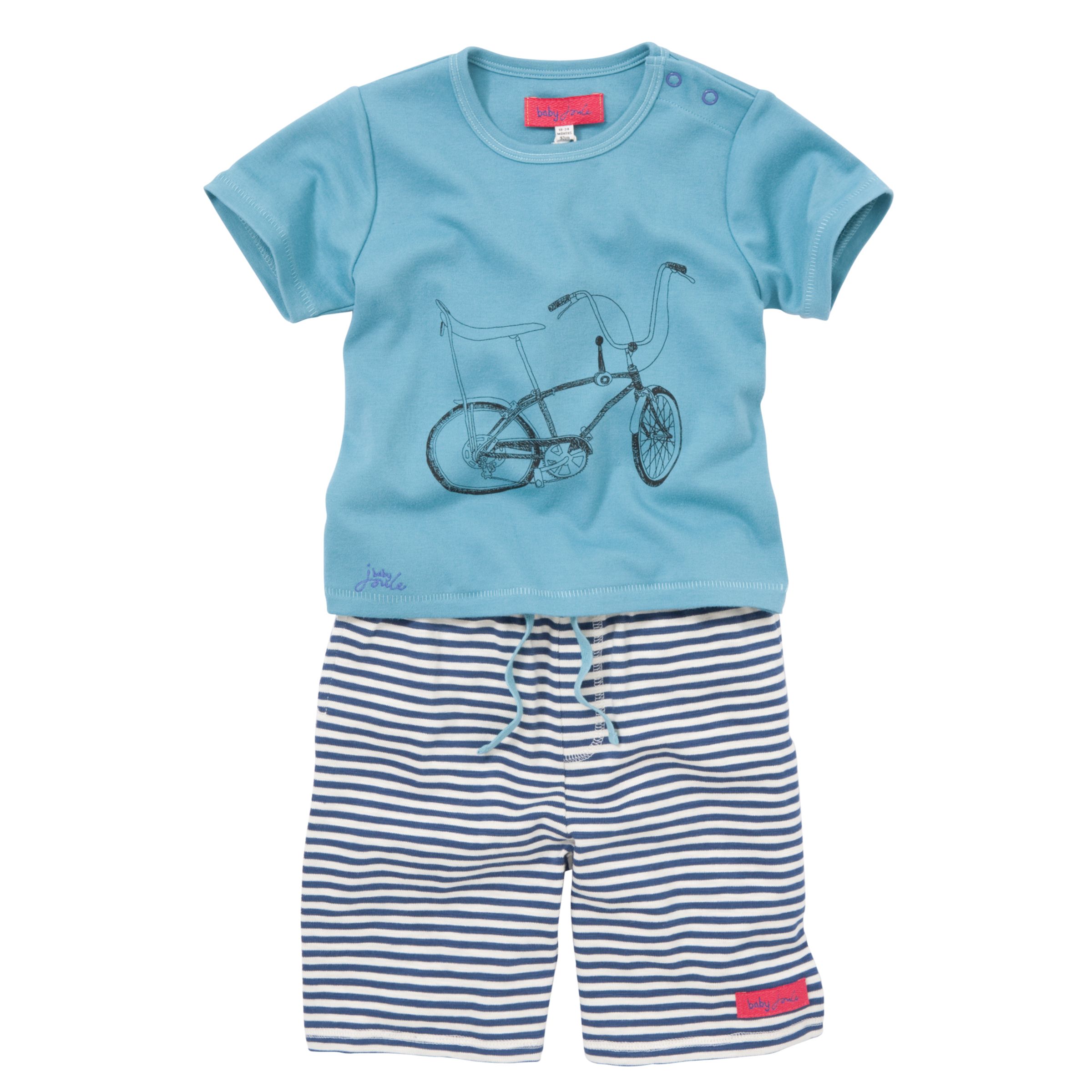 Baby Joules Go Cart T-Shirt and Shorts Set, Blue