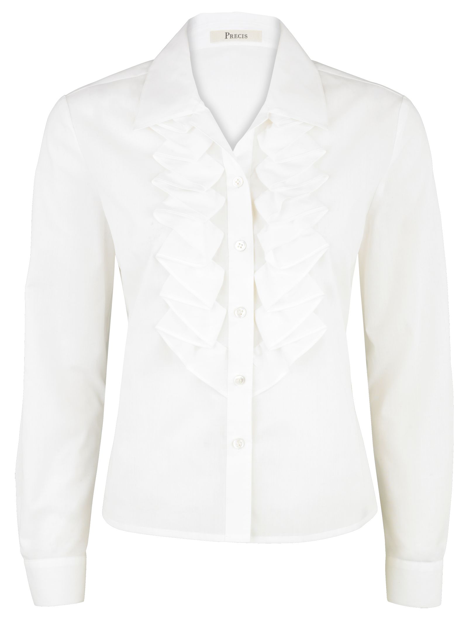 Waterfall Pleat Blouse, Ivory