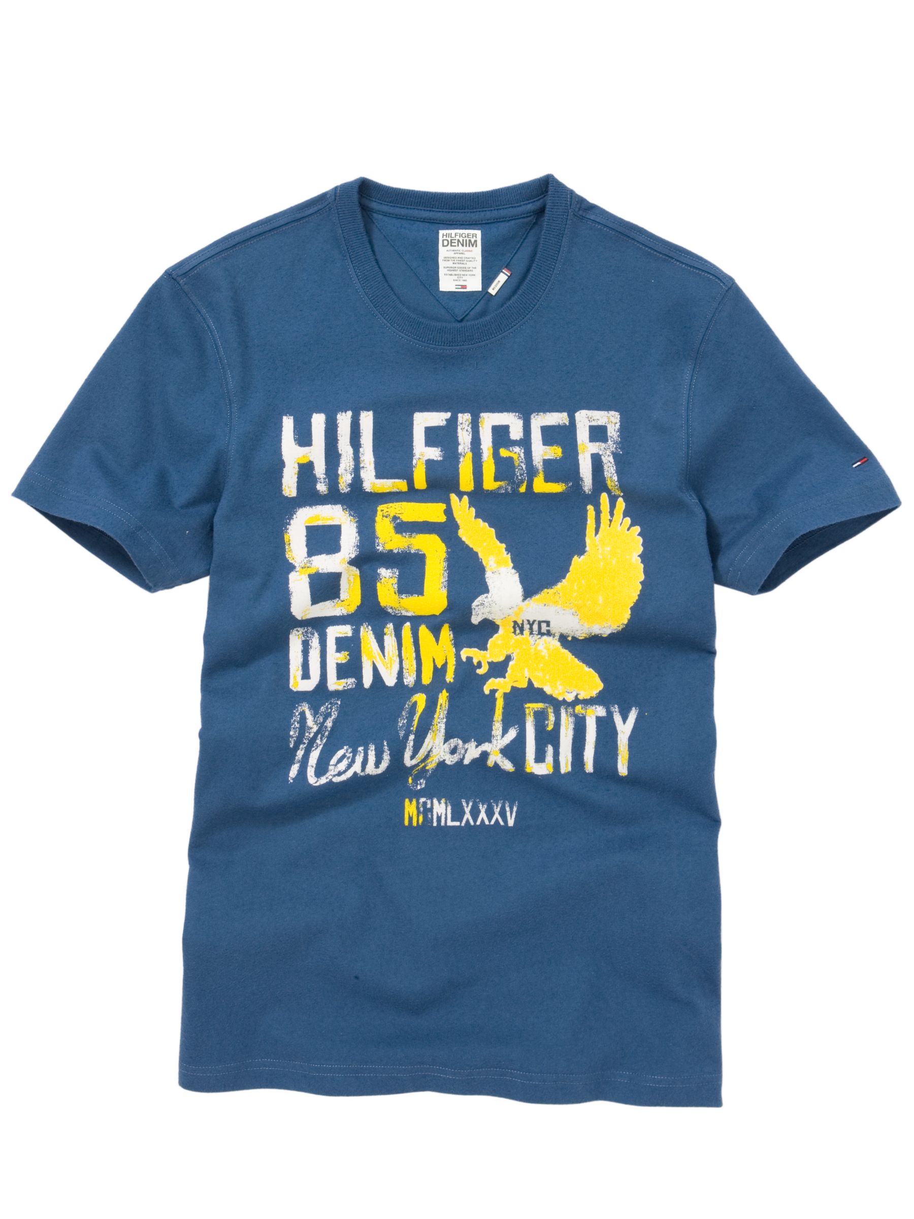 Hilfiger Denim Felix Wolf Logo T-Shirt, Navy