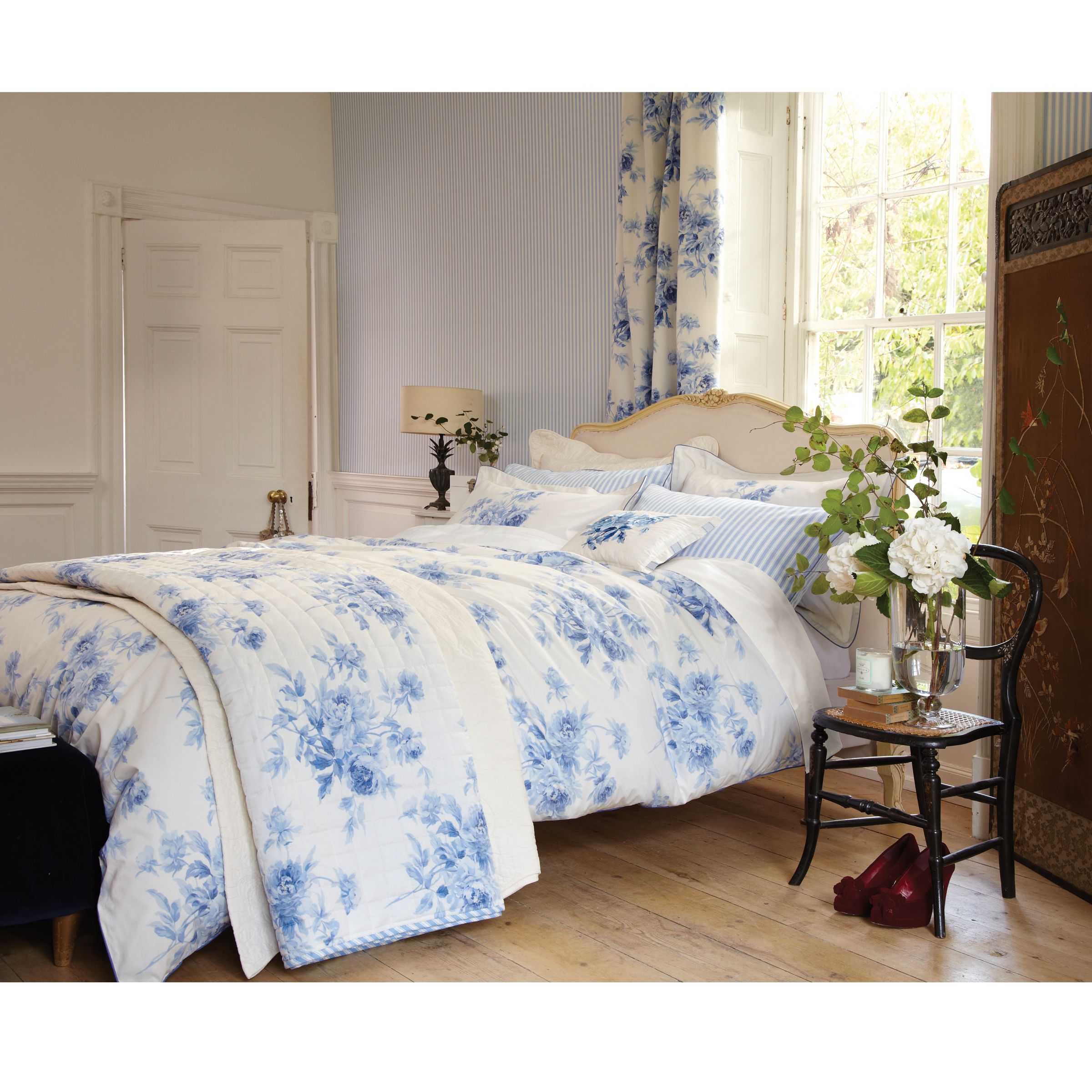 Adele Duvet Cover, Blue