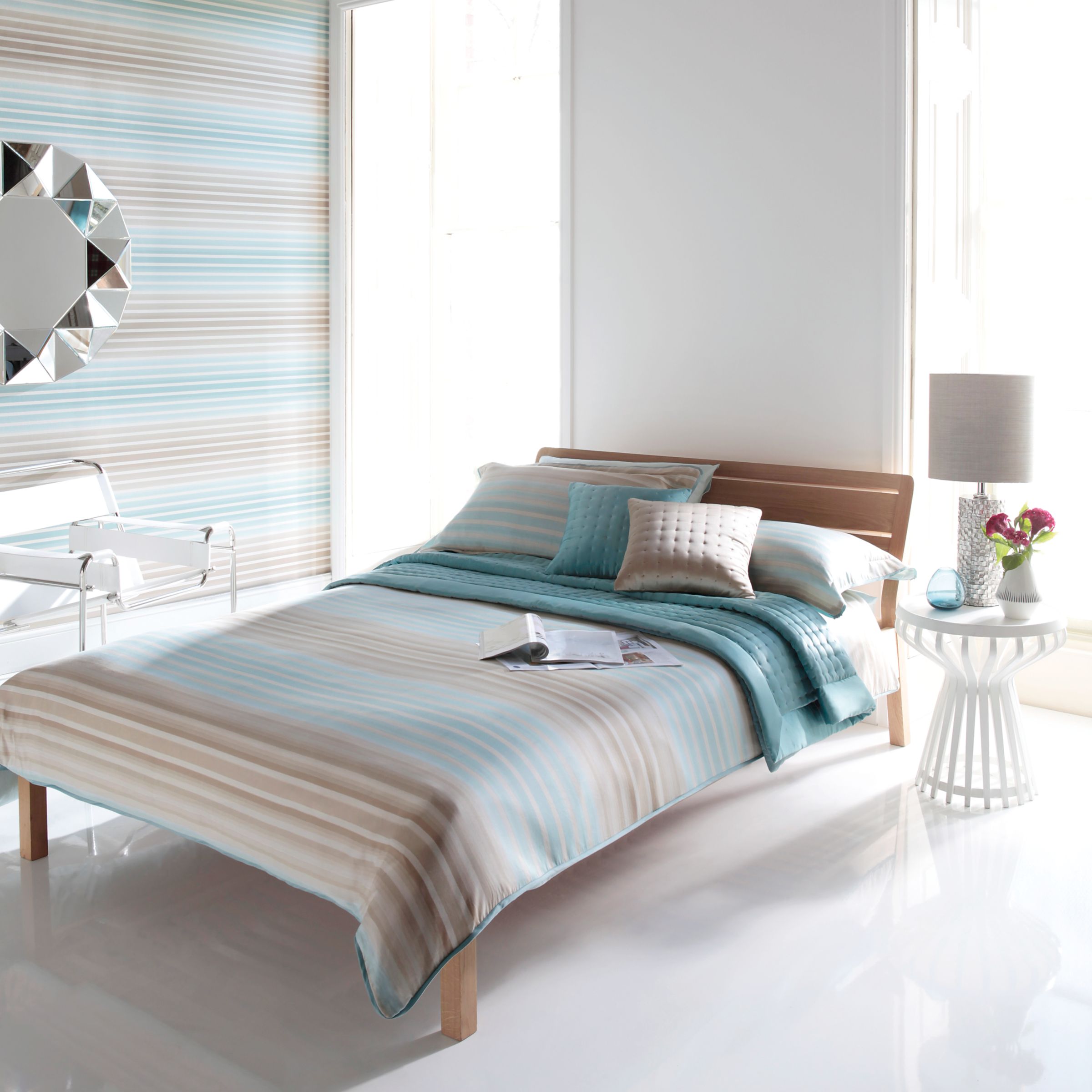 Prato Duvet Cover, Aqua