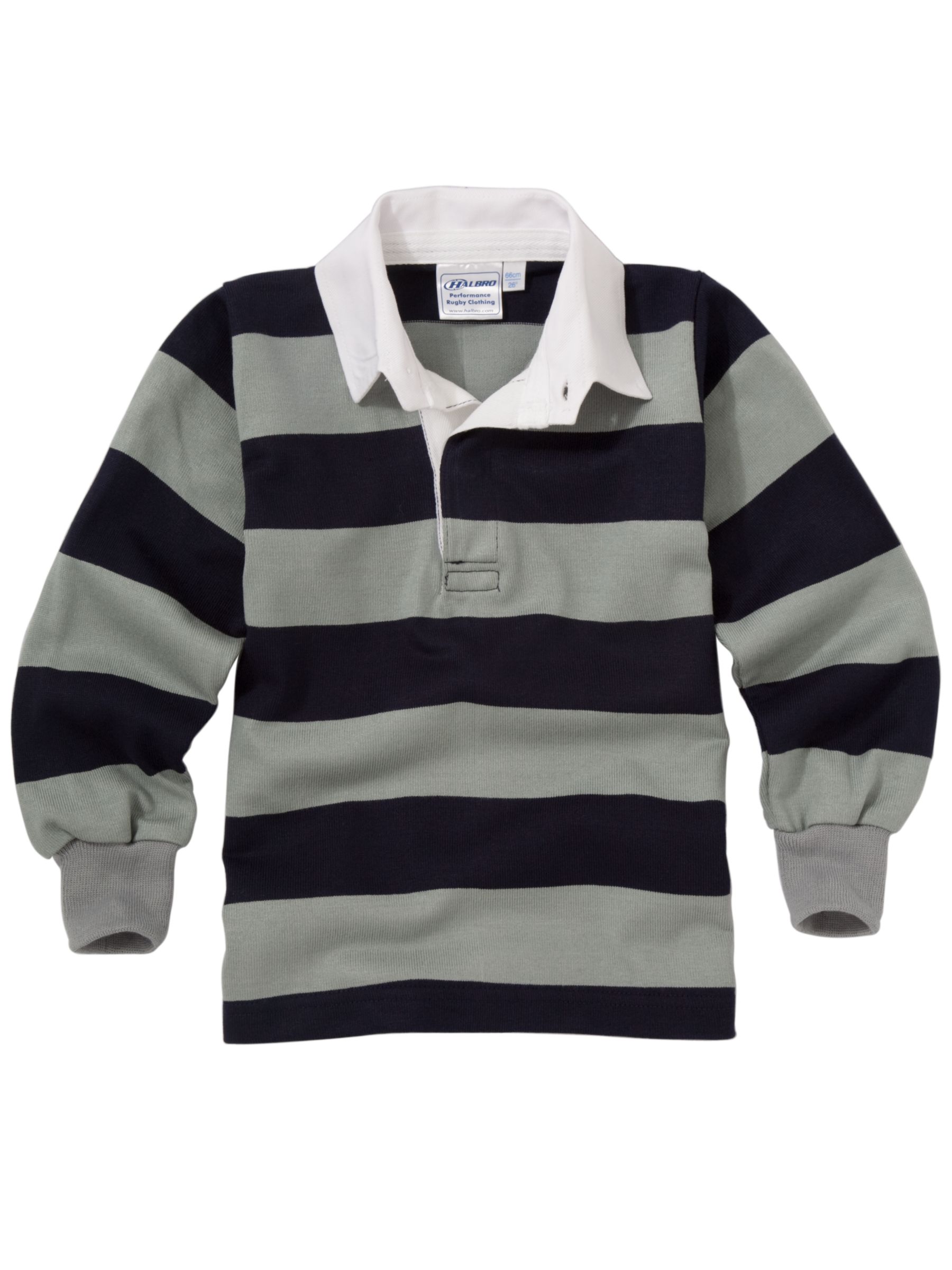 School Unisex Sports Rugby Shirt, Navy/grey