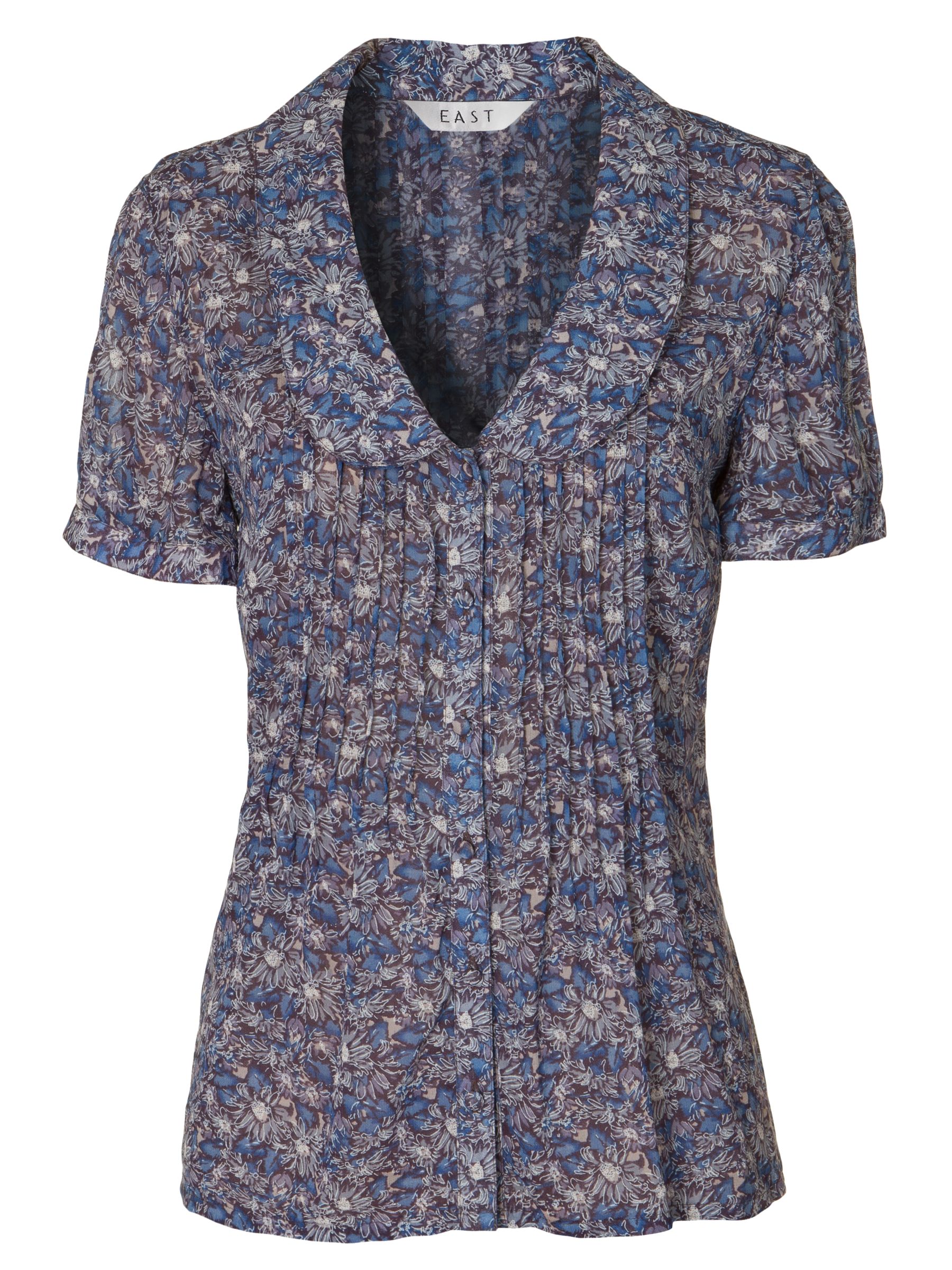 East Floreal Print Blouse, Zinc