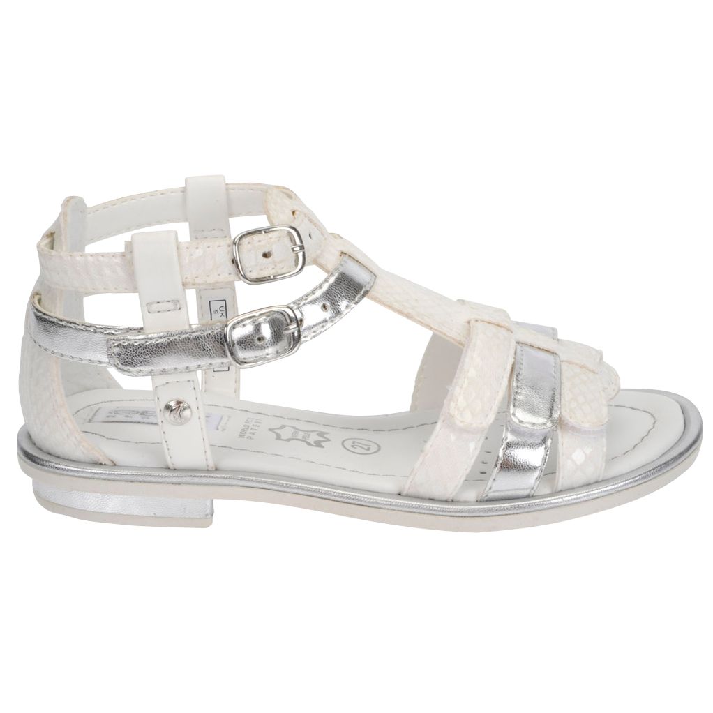 Geox Giglio Gladiator Sandals, White