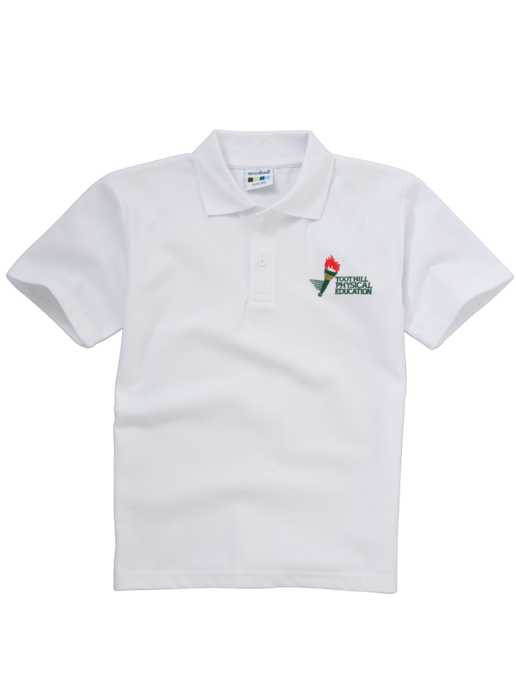 Toot Hill School Years 7-11 Unisex Games Polo Shirt, White