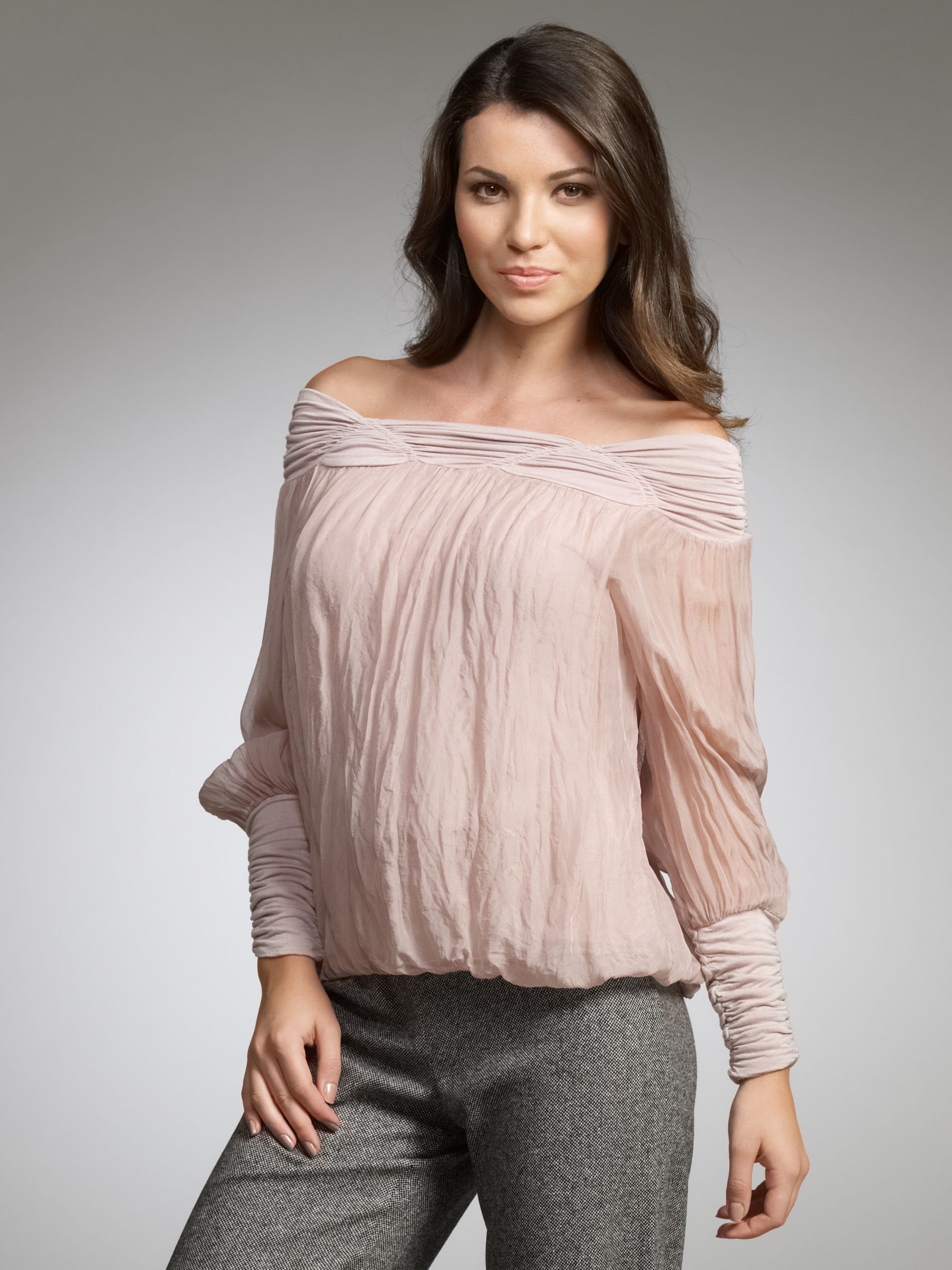 Phase Eight Gypsy Silk Blouse, Rose