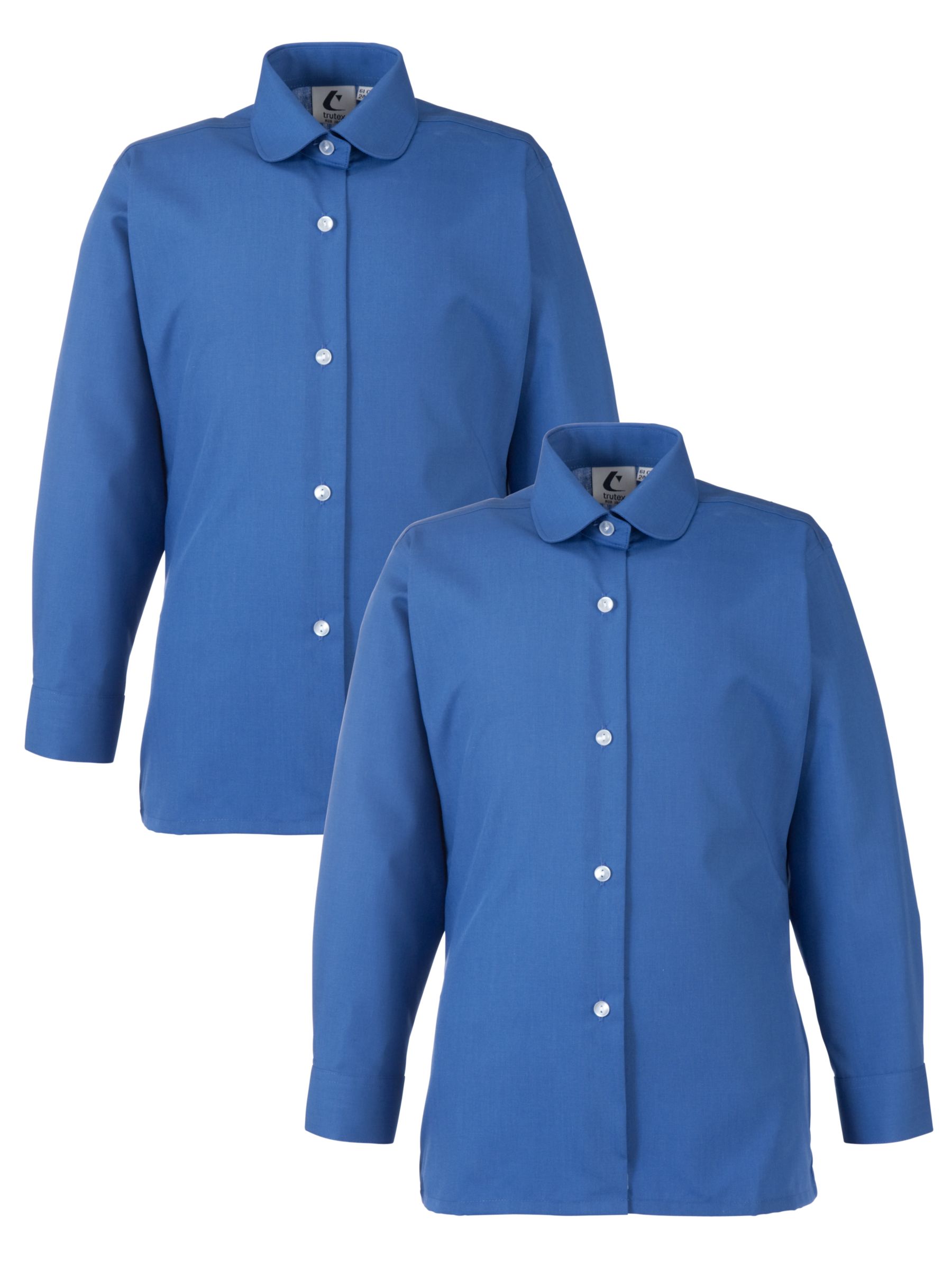 Other Schools John Lewis Round Collar School Blouse, Royal Blue