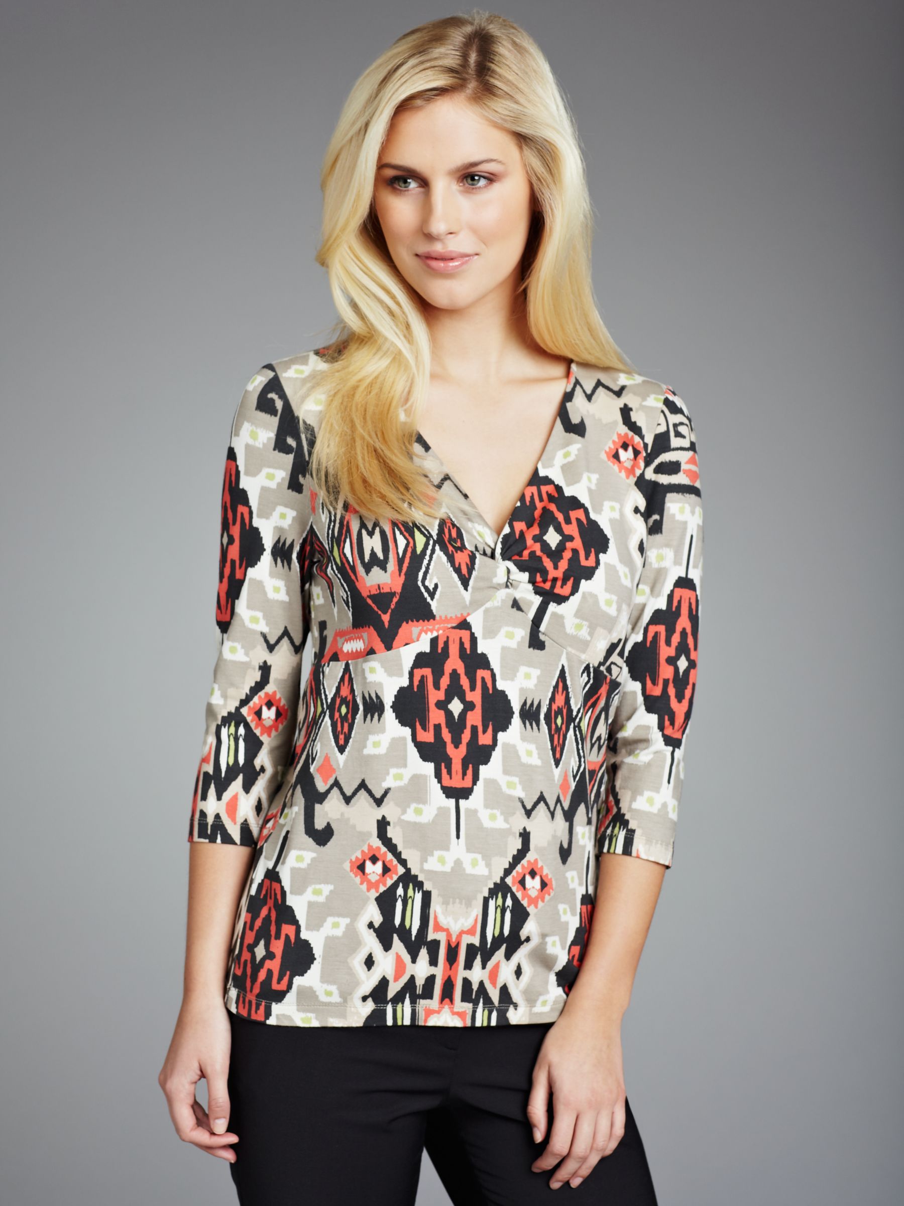 COLLECTION, John Lewis Women Ikat Print T-Shirt,