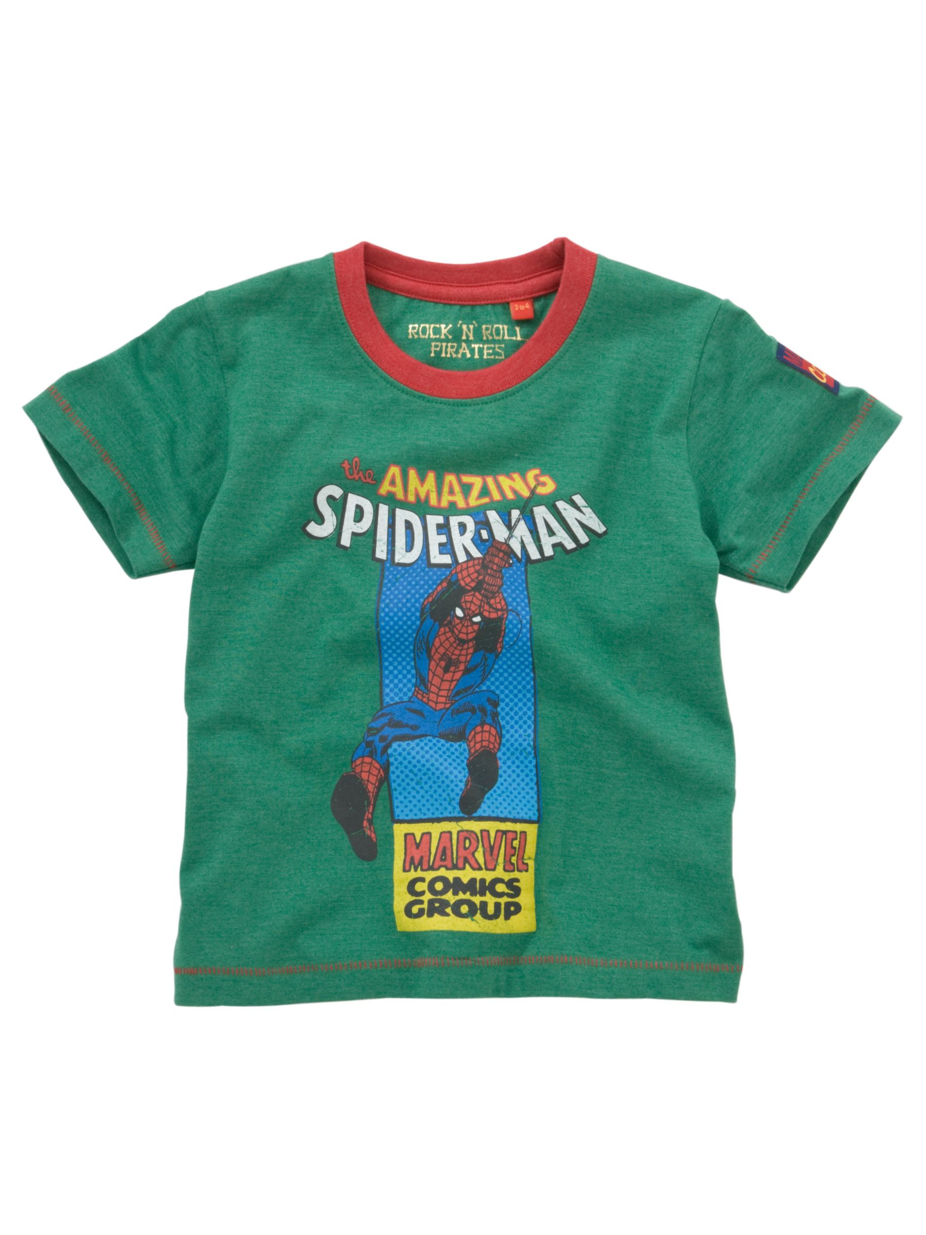 Spider-Man Comic Print T-Shirt, Green