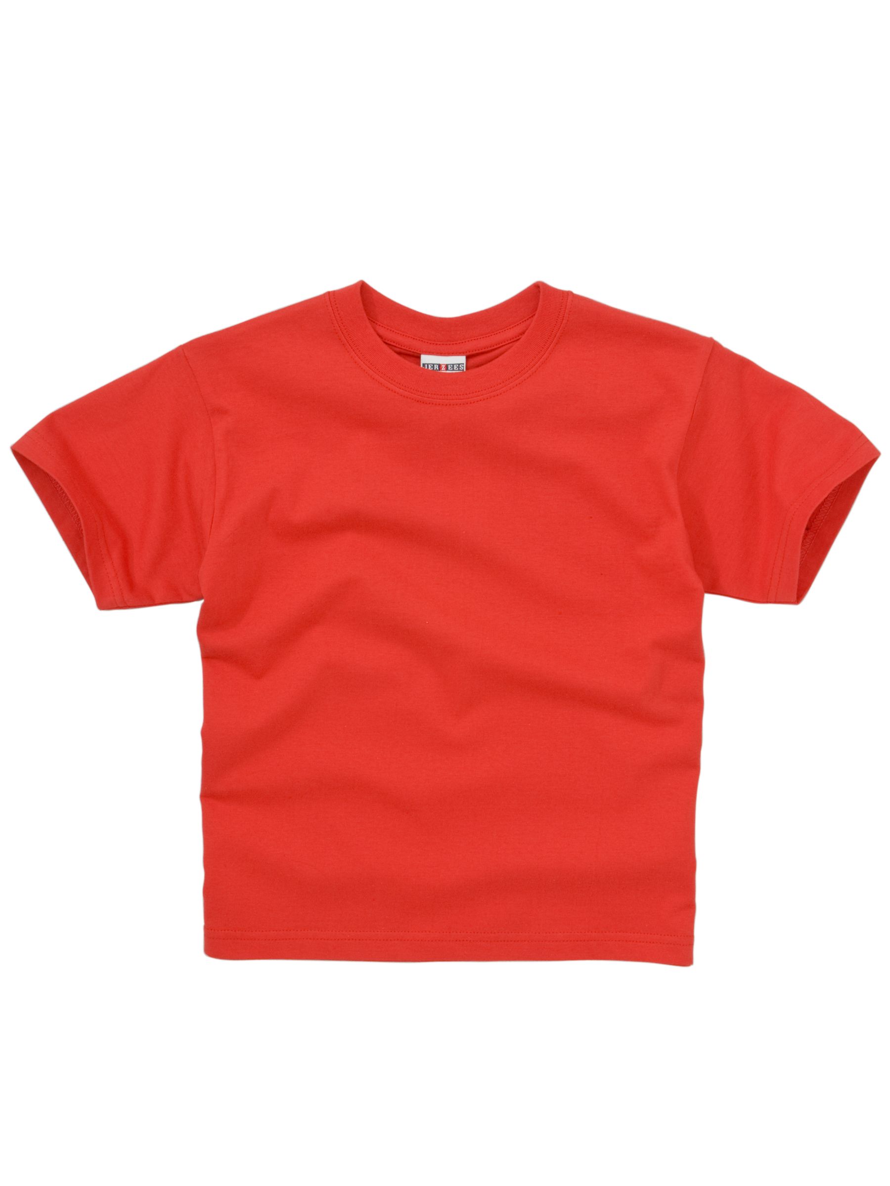 Short Sleeve Crew Neck PE T-Shirt, Red