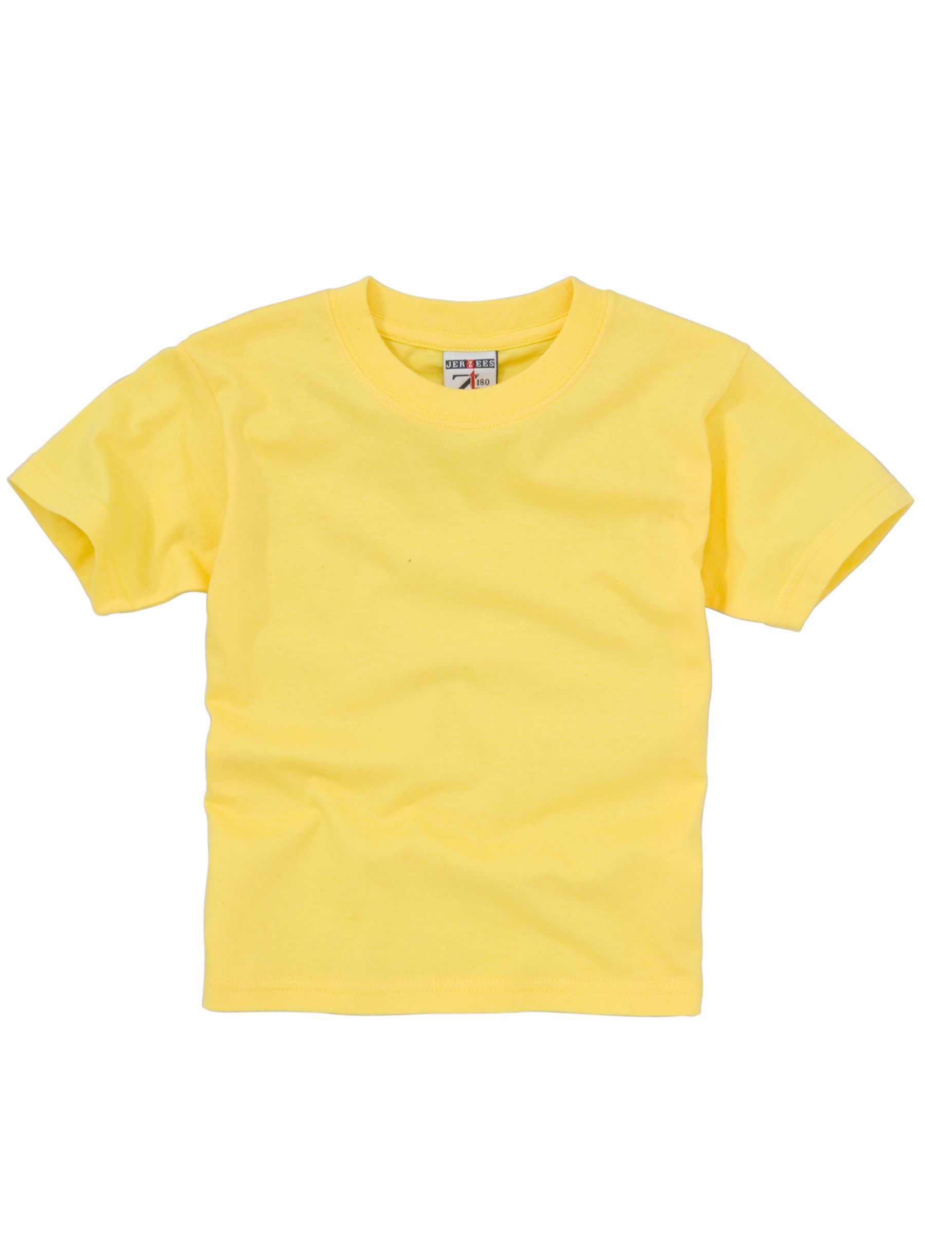 Short Sleeve Crew Neck Unisex PE T-Shirt, Yellow