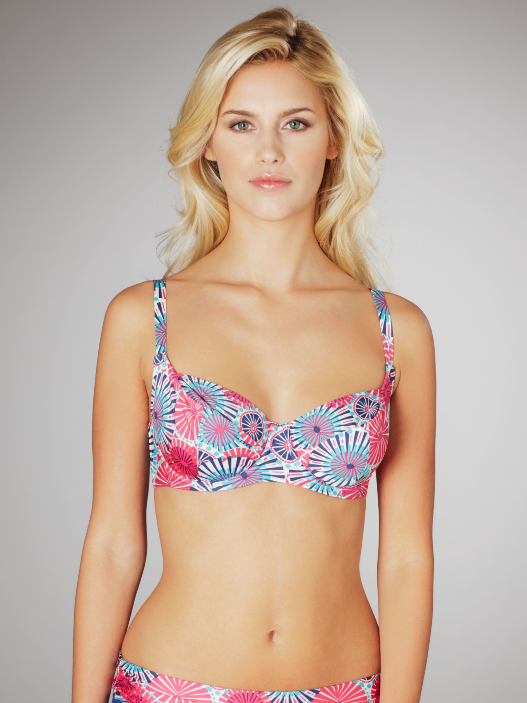 John Lewis Women Malindi Non Padded Cupsize Bikini Top Multi