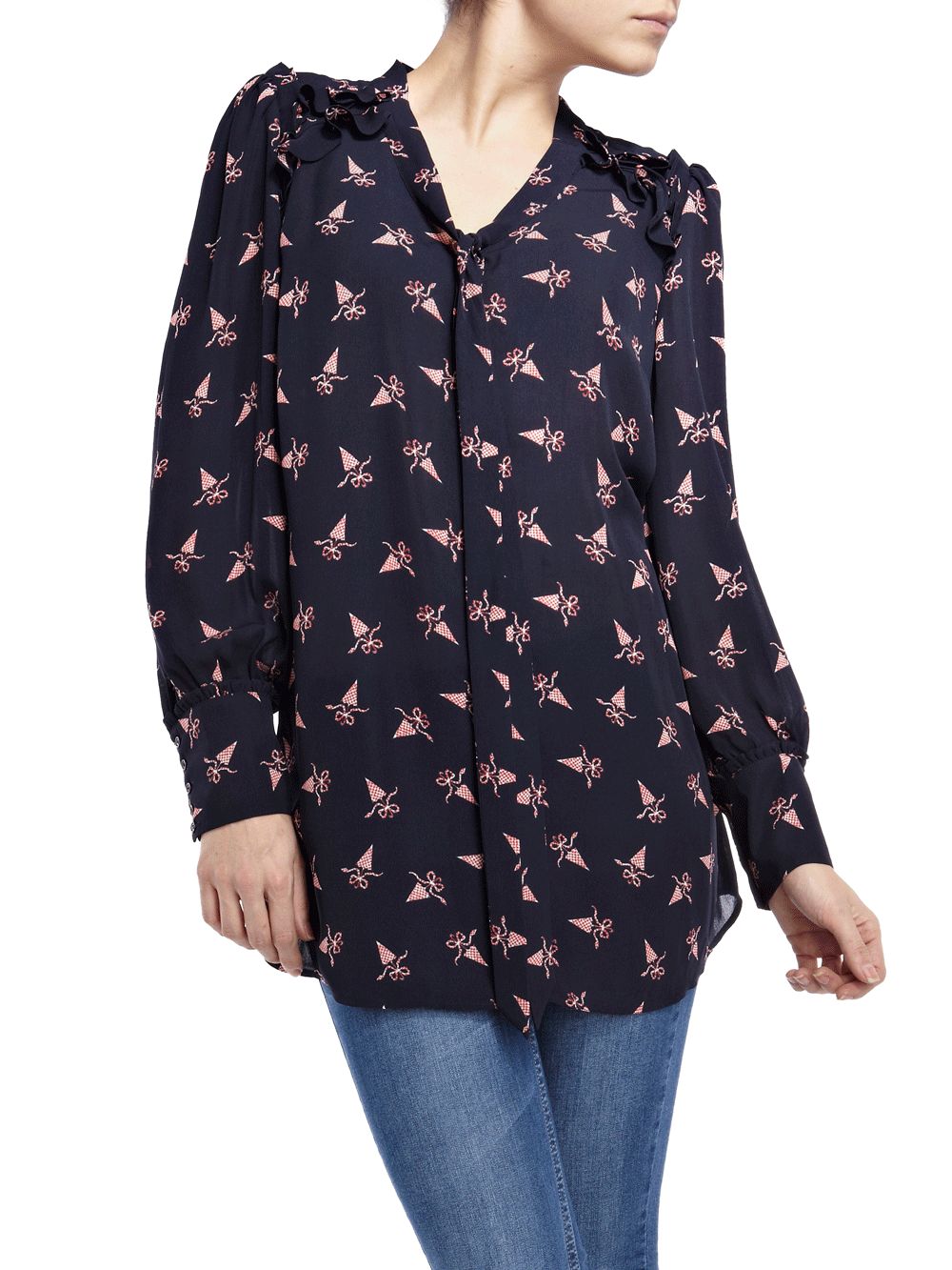 Oasis Parasol Print Blouse, Multi